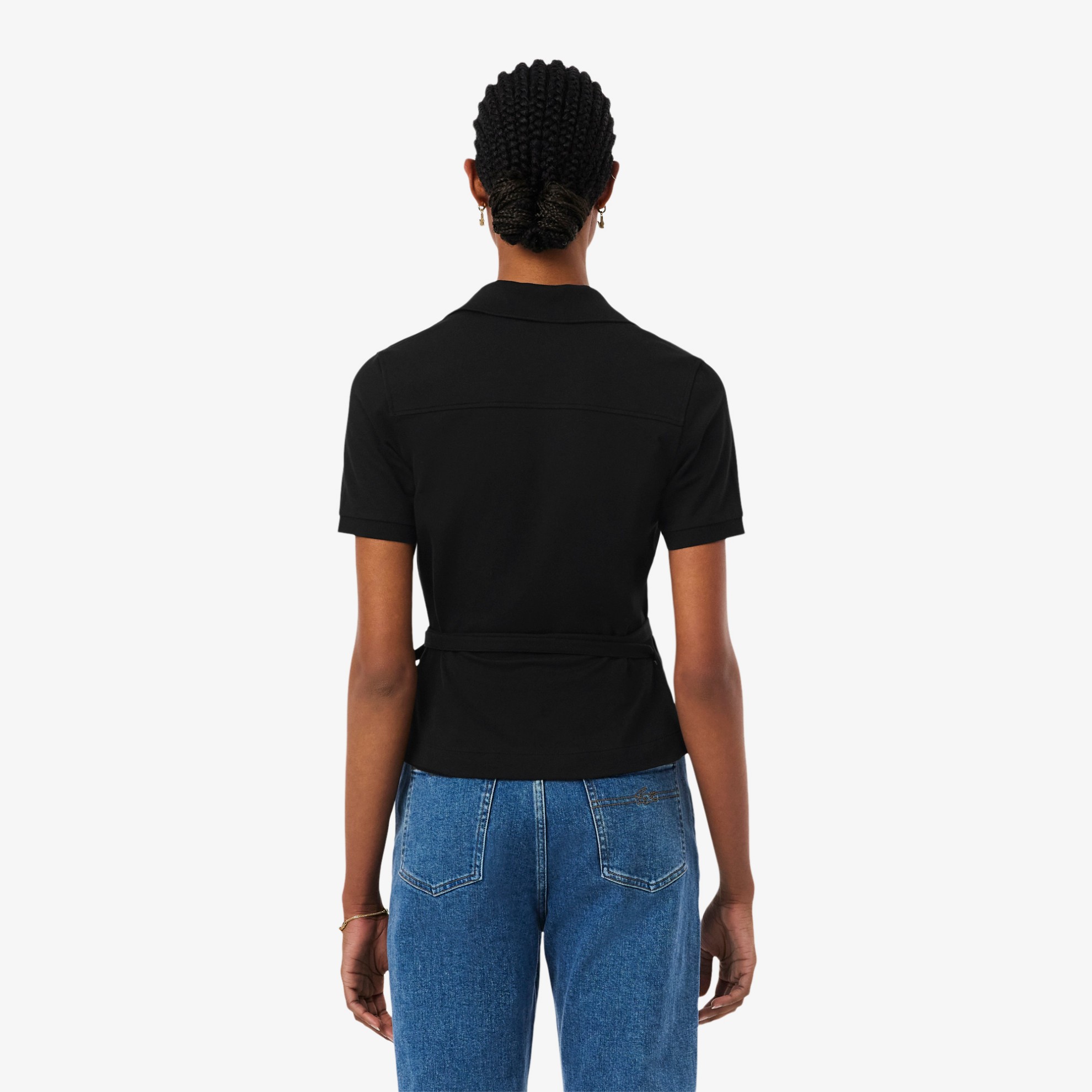 Εικόνα της Stretch Mini Piqué Wrap Polo Μπλούζα