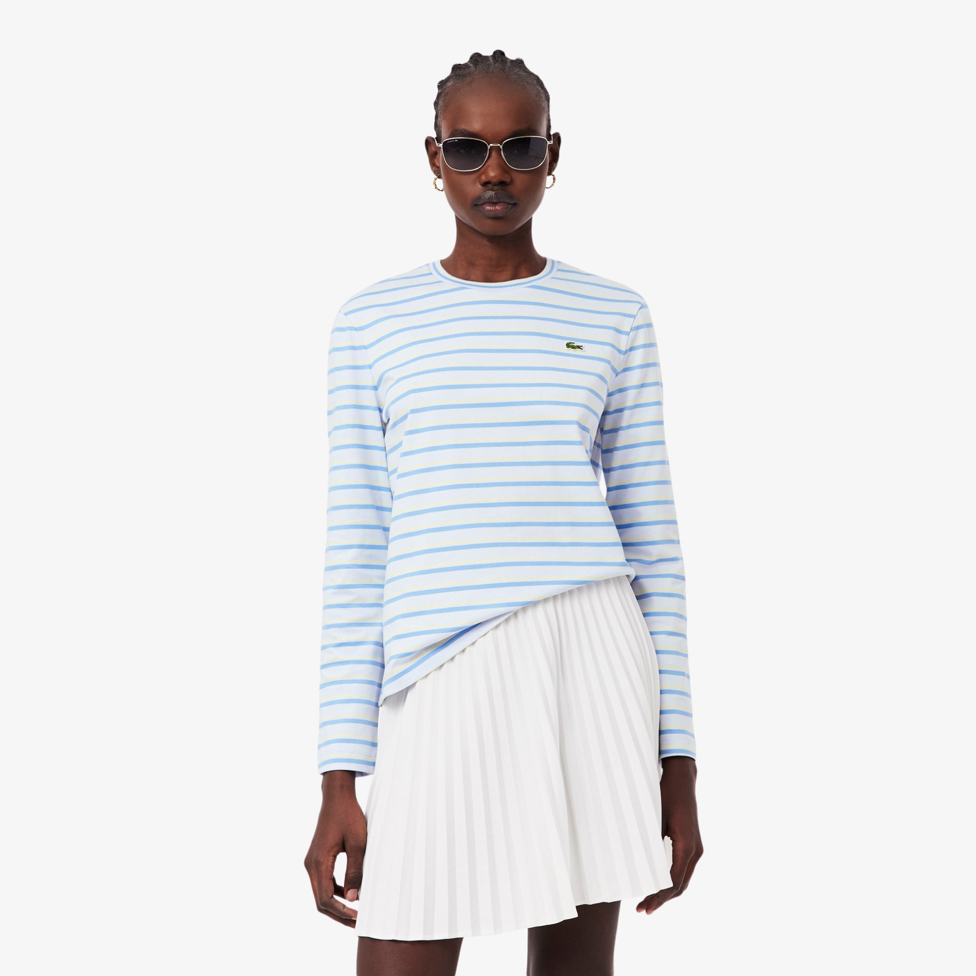 Εικόνα της Γυναικείο Μακρυμάνικο Ριγέ Jersey T-shirt