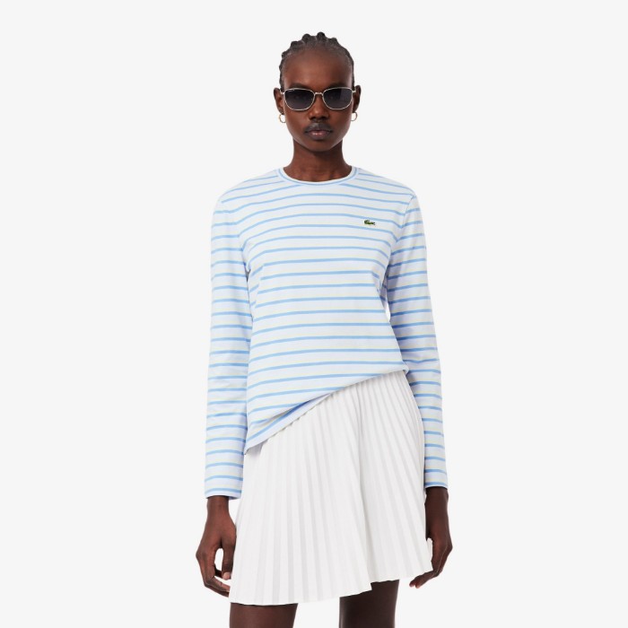 Εικόνα της Γυναικείο Μακρυμάνικο Ριγέ Jersey T-shirt