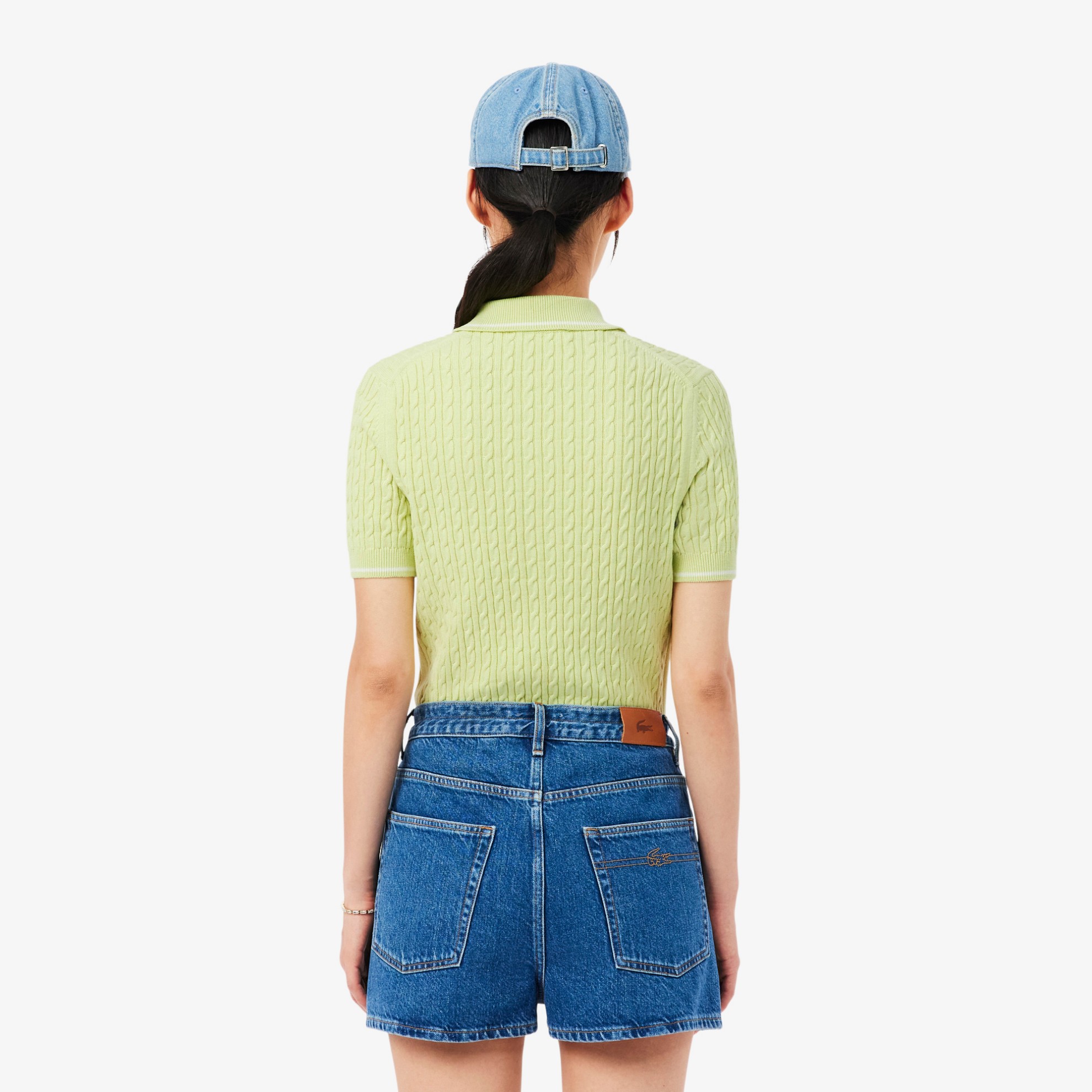 Εικόνα της Γυναικείο Ριγέ Polo Collar Πλεκτό Πουλόβερ