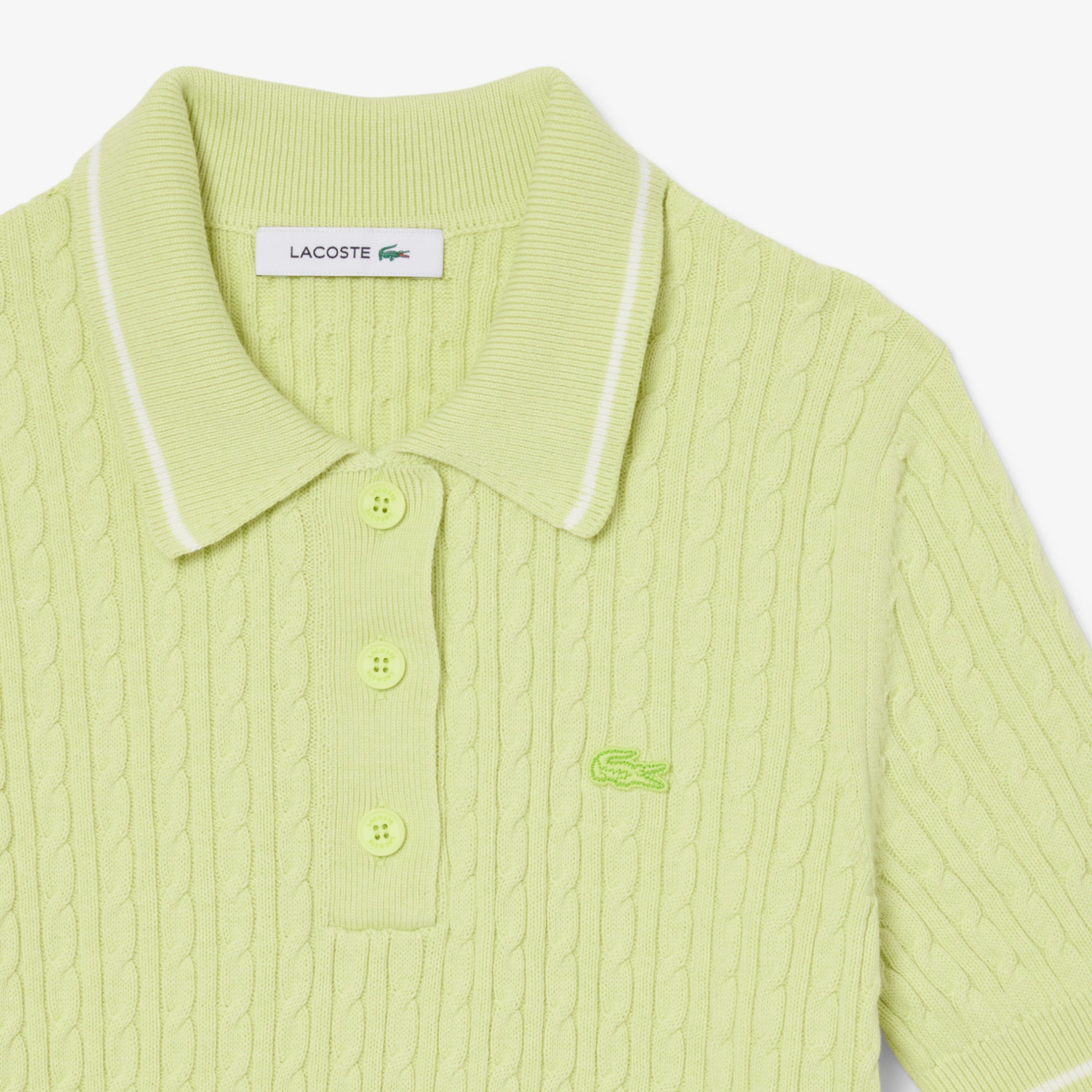 Εικόνα της Γυναικείο Ριγέ Polo Collar Πλεκτό Πουλόβερ