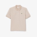 Γυναικείο Monogram Jacquard Polo Μπλούζα Slim Fit 