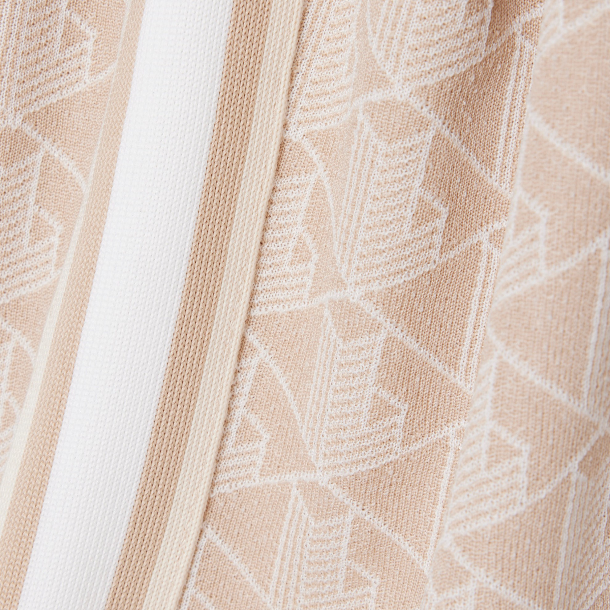 Εικόνα της Γυναικείο Monogram Jacquard Polo Μπλούζα Slim Fit 