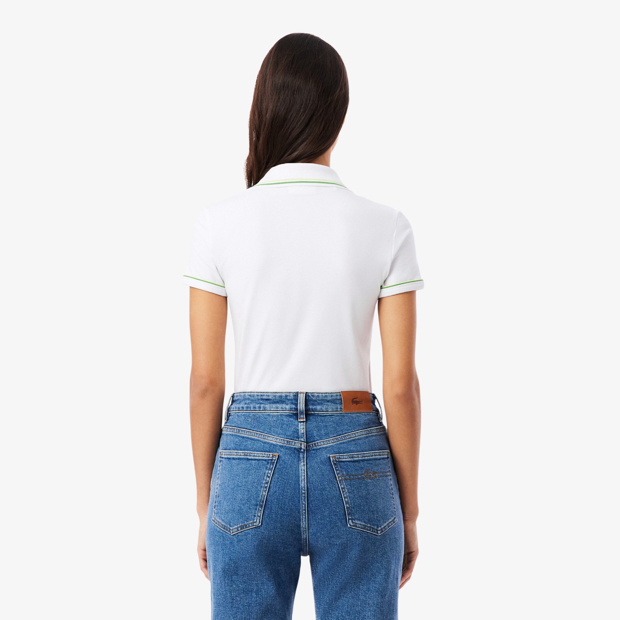 Εικόνα της Γυναικεία L.12.D Slim Fit Trim Detail Polo Μπλούζα 