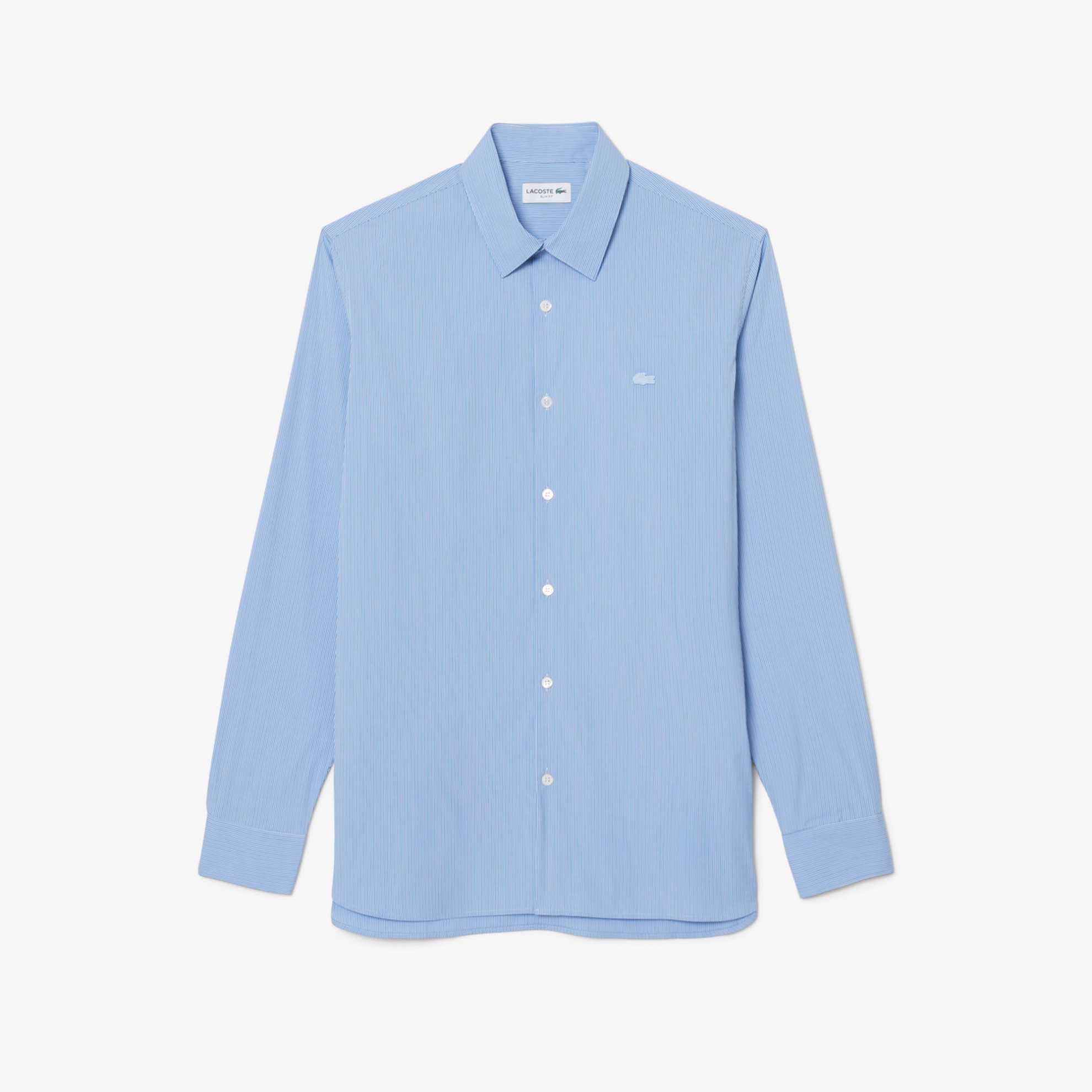 Εικόνα της Ανδρικό Stretch Poplin Ριγέ Πουκάμισο Slim Fit 