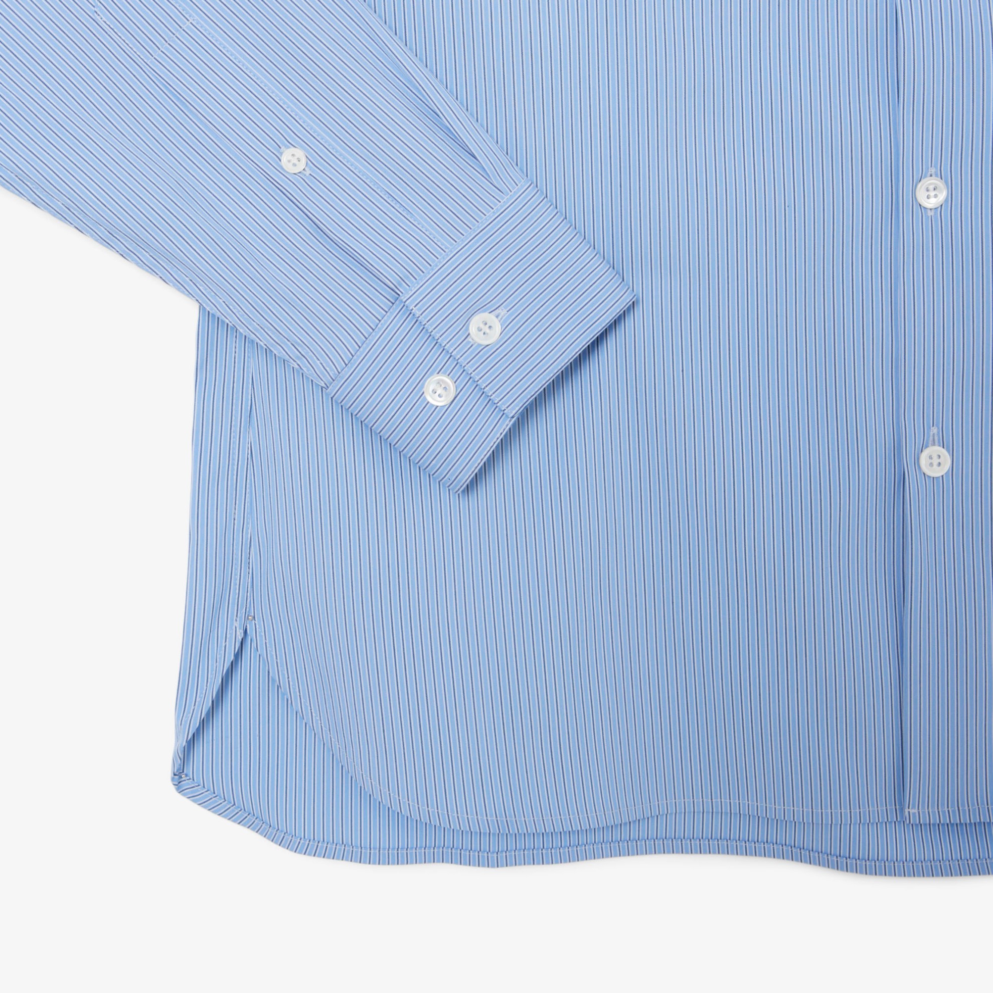 Εικόνα της Ανδρικό Stretch Poplin Ριγέ Πουκάμισο Slim Fit 