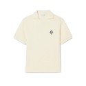 Badge Accent Fleece Polo Μπλούζα Loose Fit 