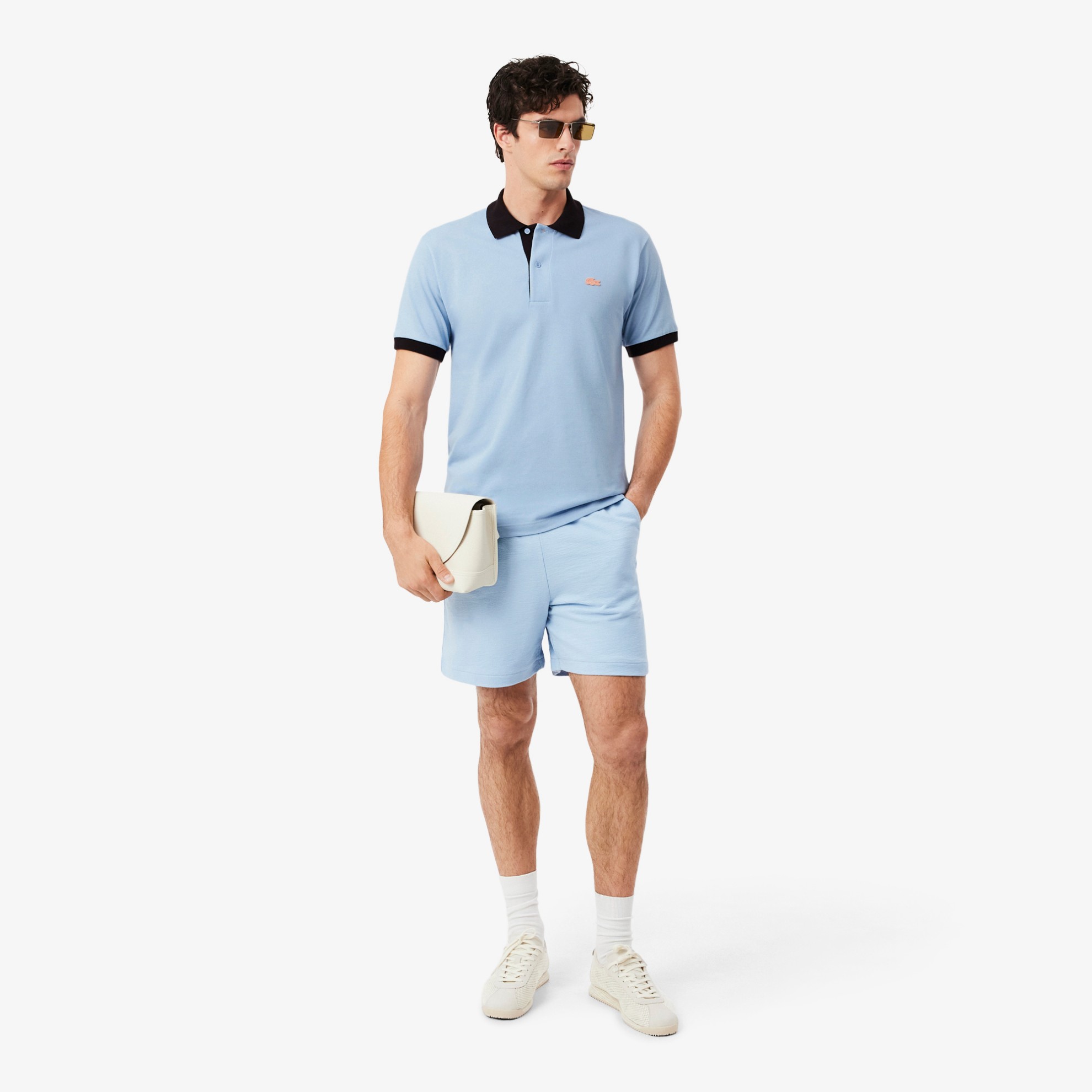 Εικόνα της Ανδρική Contrast Rib Polo Μπλούζα Classic Fit 