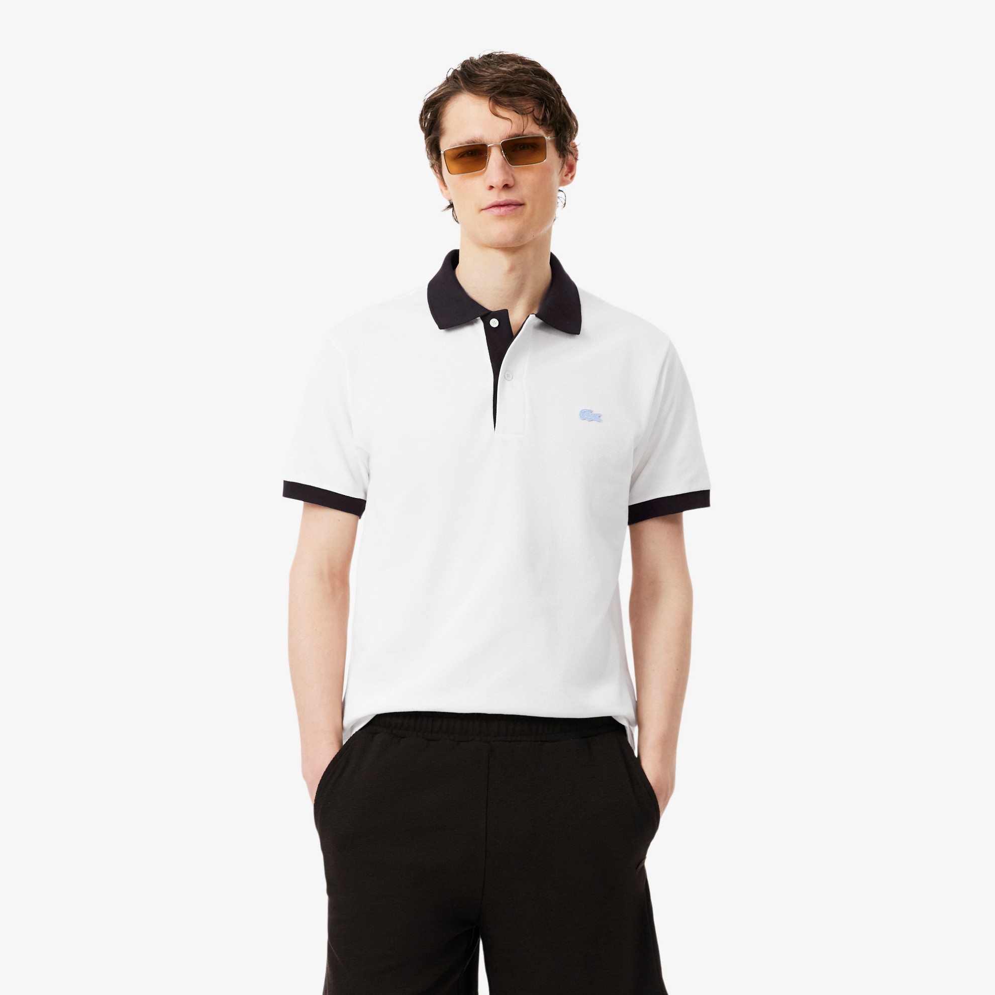 Εικόνα της Contrast Rib Polo Μπλούζα Classic Fit 