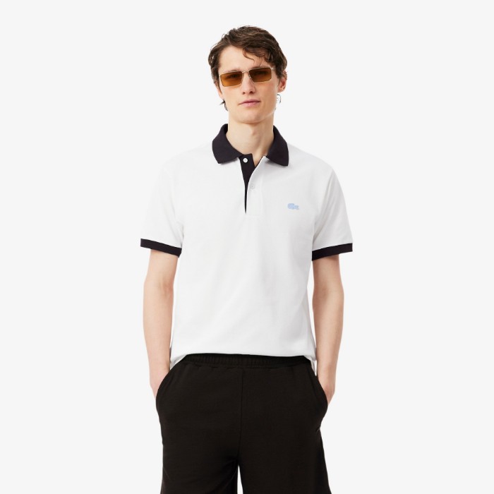 Εικόνα της Contrast Rib Polo Μπλούζα Classic Fit 