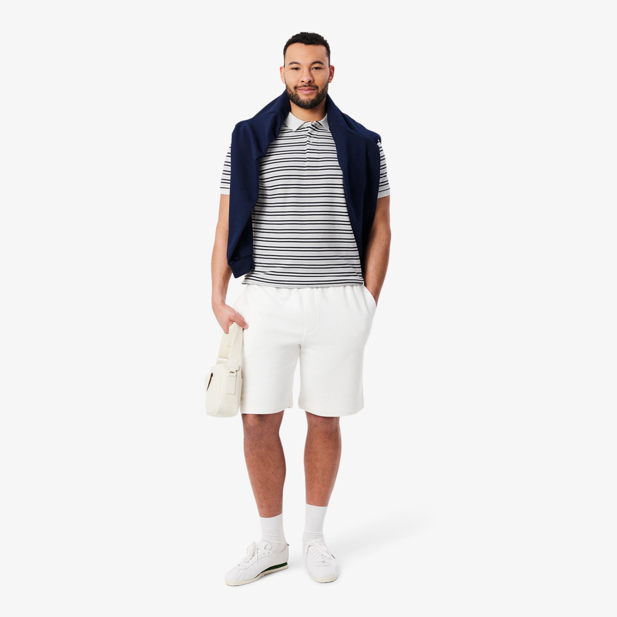 Εικόνα της Ανδρική Petit Piqué Ριγέ Polo Μπλούζα Classic Fit 