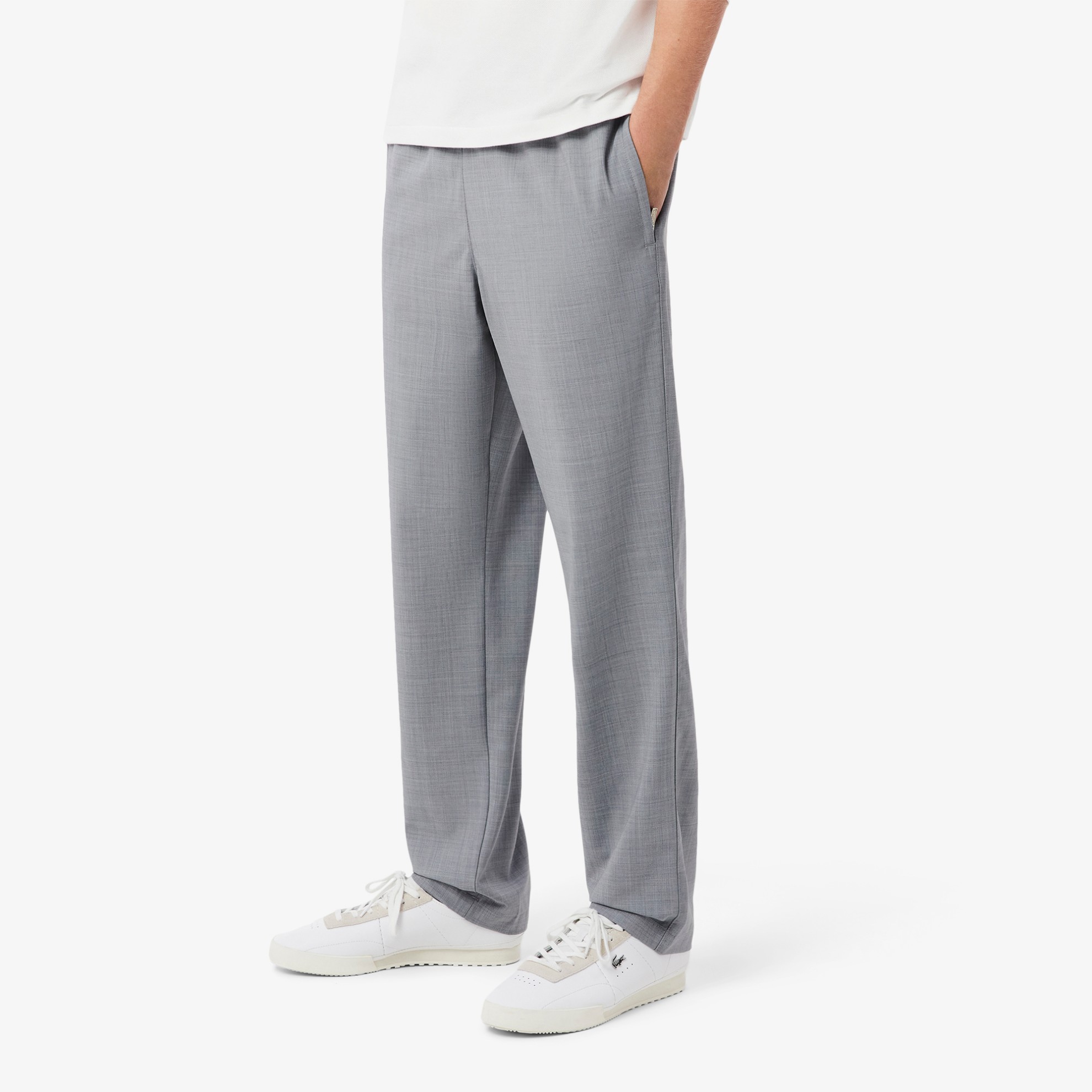 Εικόνα της Ανδρικό Wool Flannel Chino Παντελόνι Regular Fit 