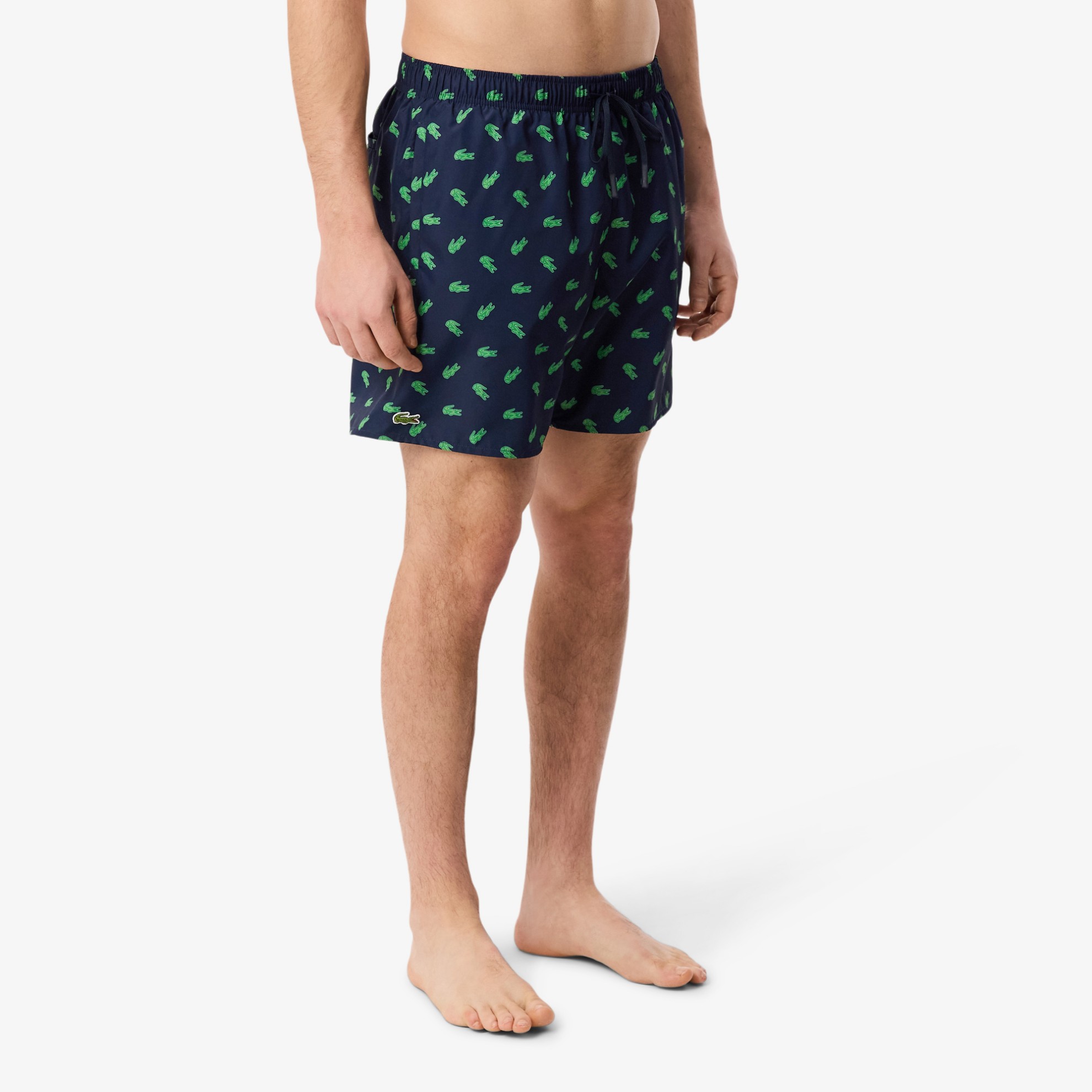Εικόνα της Ανδρικό Mid Length Crocodile Print Swim Μαγιό