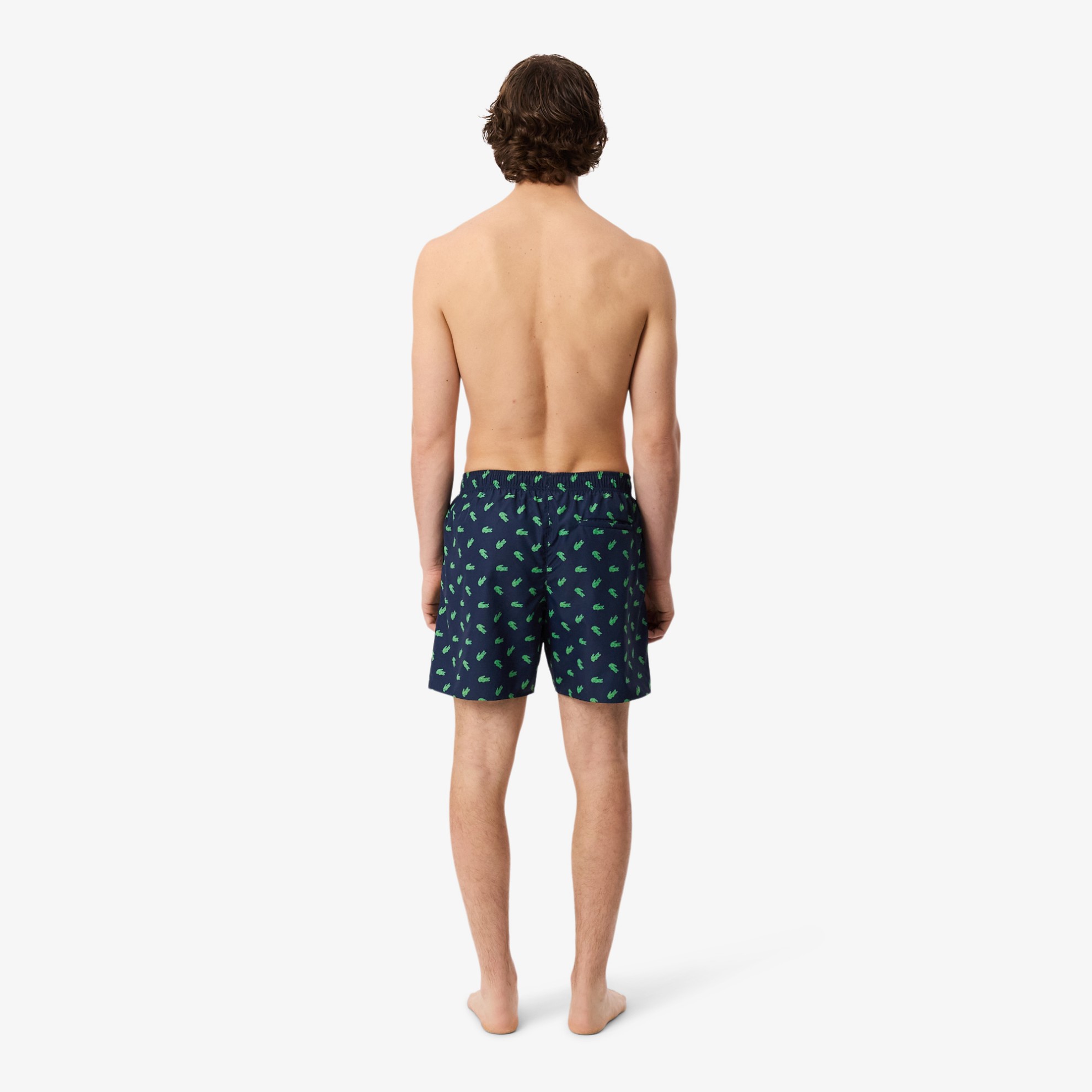 Εικόνα της Ανδρικό Mid Length Crocodile Print Swim Μαγιό