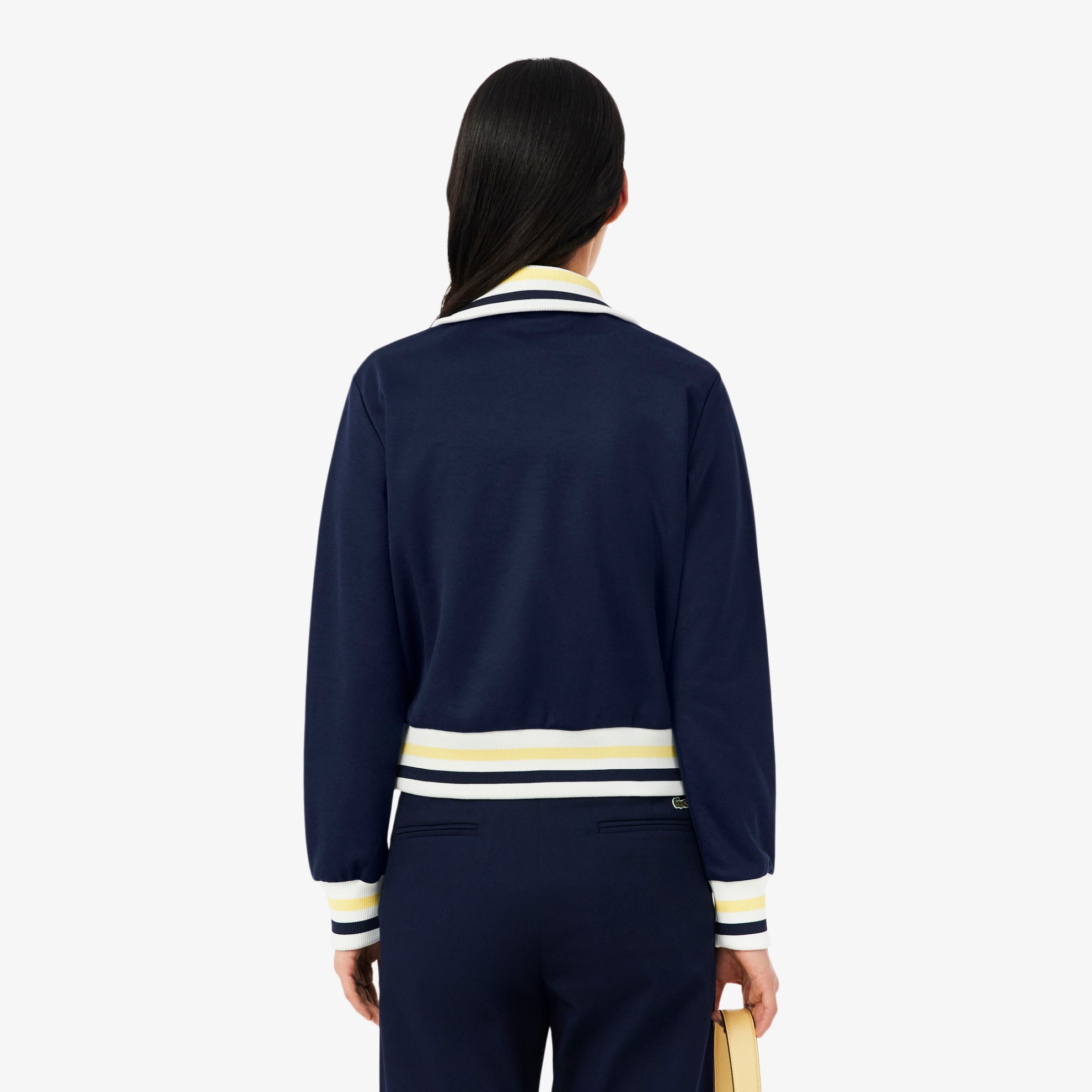 Εικόνα της Γυναικείο Zipped Stripe Accent Φούτερ 
