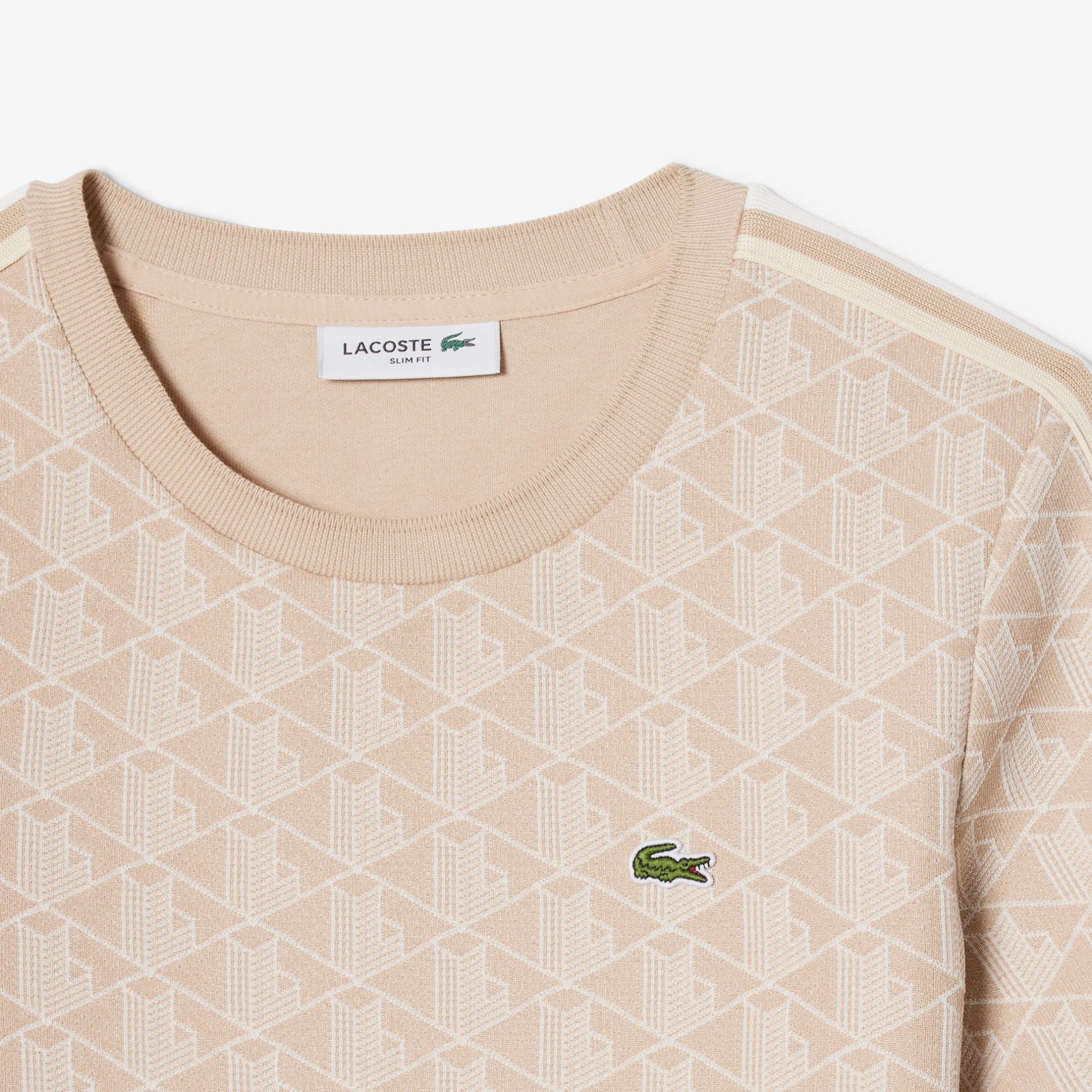 Εικόνα της Γυναικείο Monogram Jacquard T-shirt Slim Fit