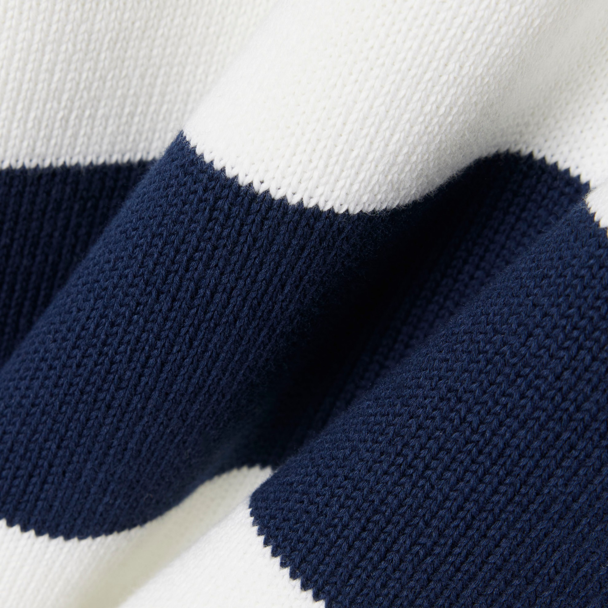 Εικόνα της Ριγέ Cotton Crew Neck Sailor Πουλόβερ 