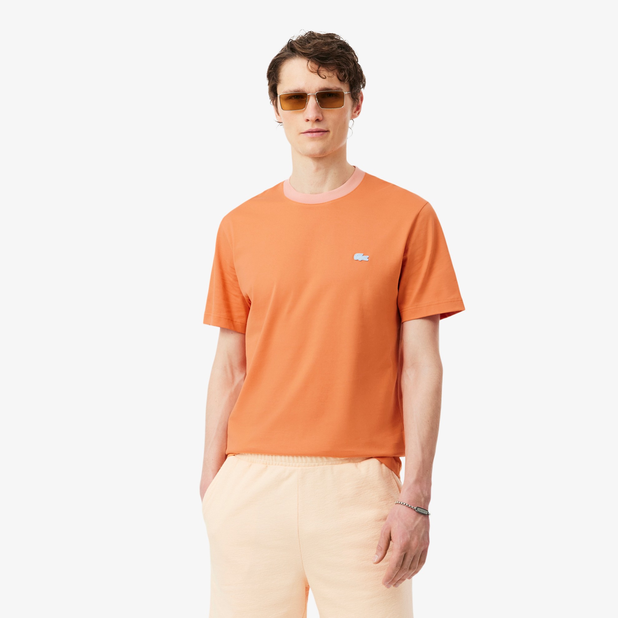 Εικόνα της Ανδρικό Colour-Block Cotton T-shirt Classic Fit 