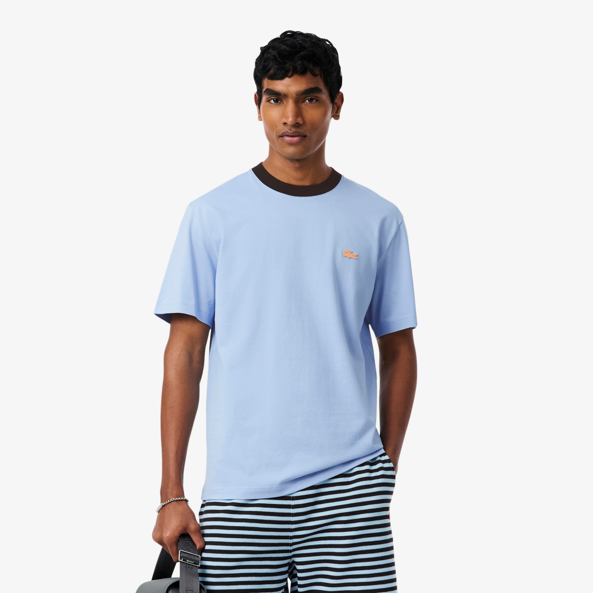Εικόνα της Ανδρικό Colour-Block Cotton T-shirt Classic Fit 