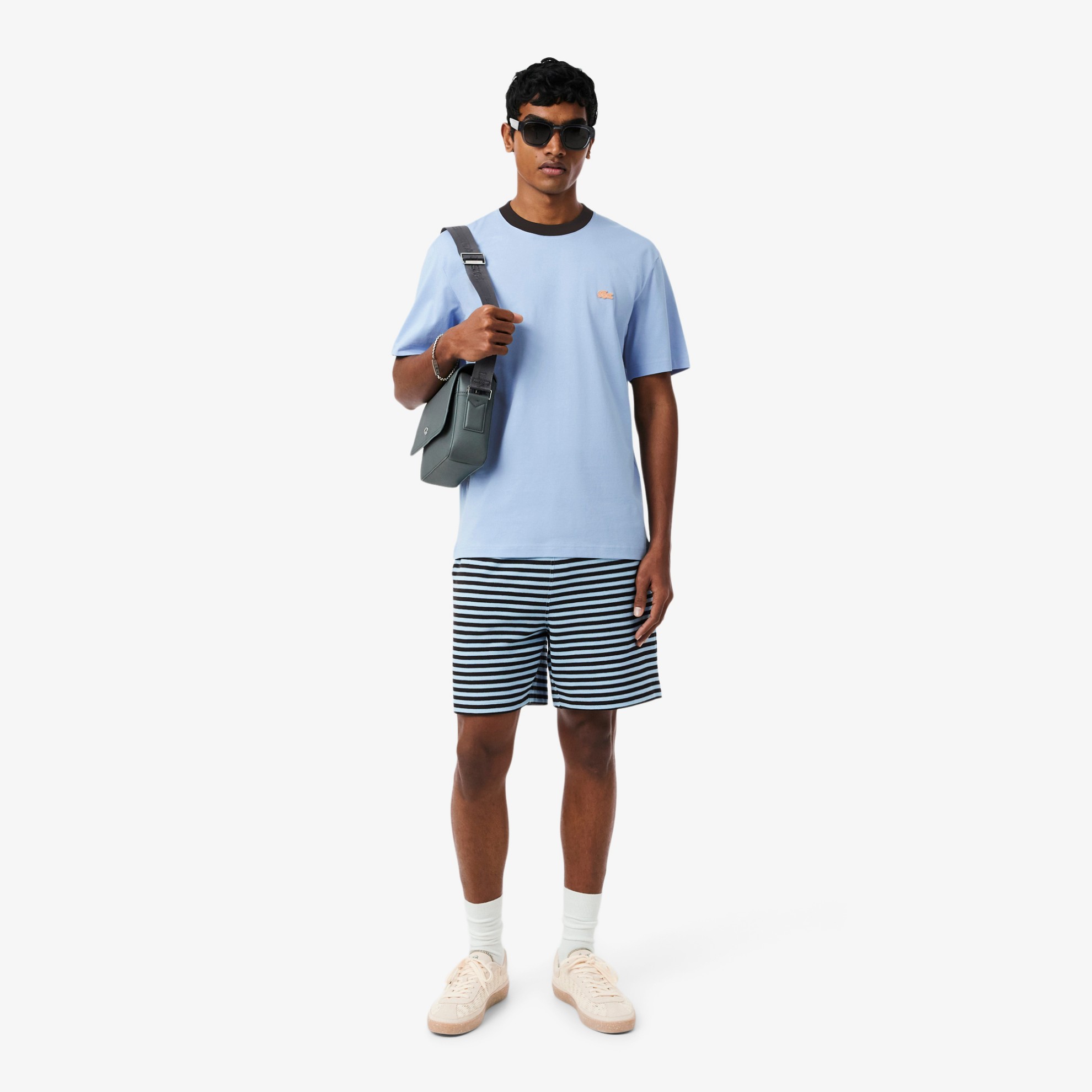 Εικόνα της Ανδρικό Colour-Block Cotton T-shirt Classic Fit 