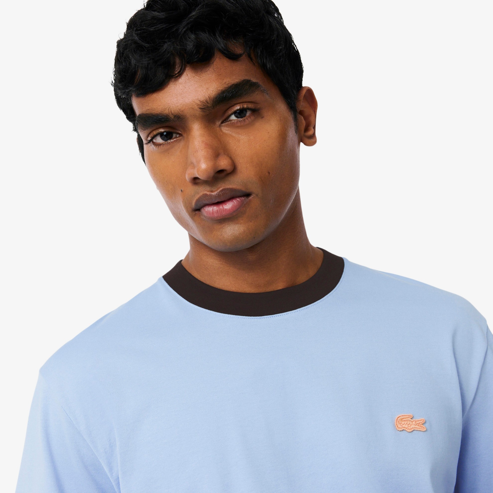 Εικόνα της Ανδρικό Colour-Block Cotton T-shirt Classic Fit 
