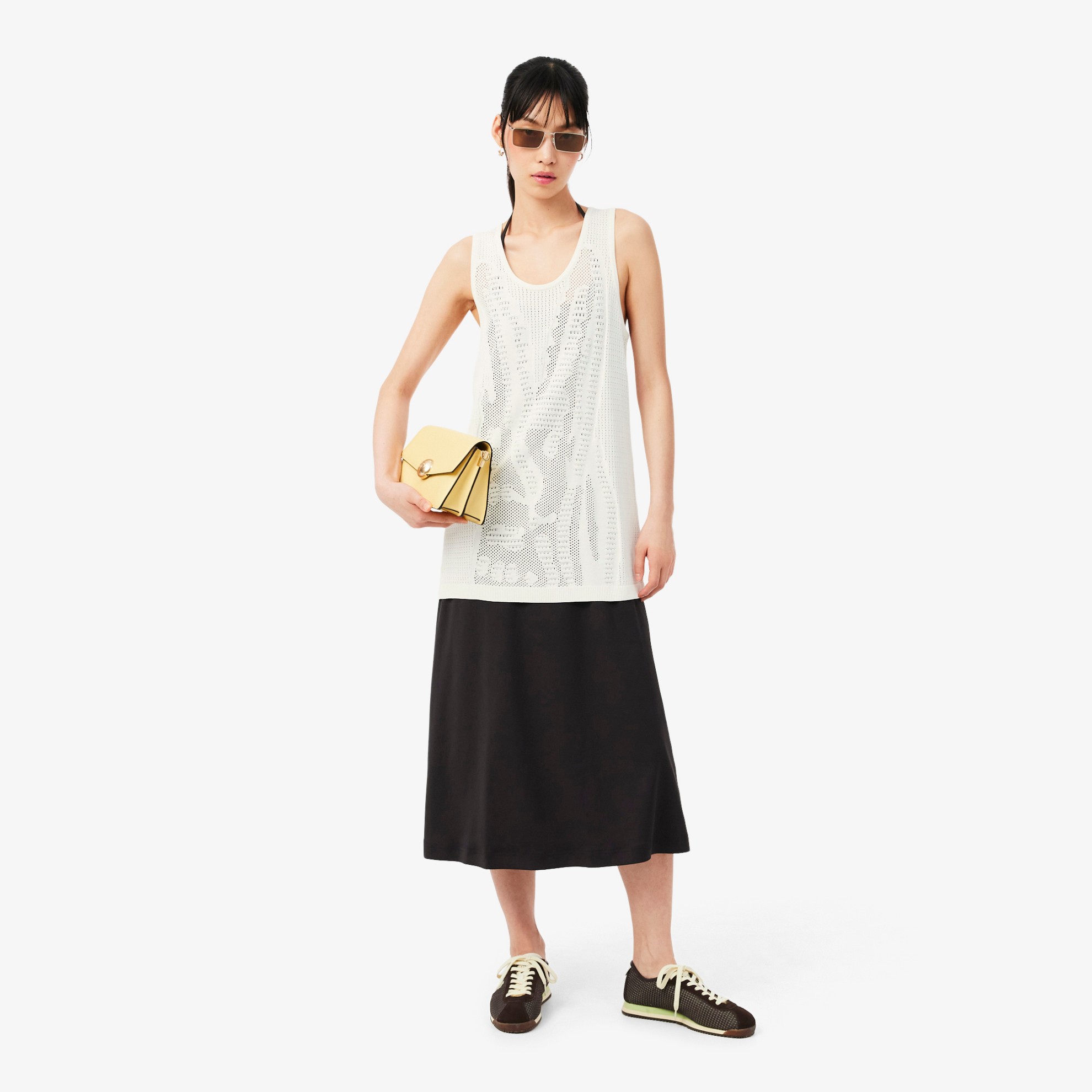 Εικόνα της Γυναικείο Mesh Crochet Tank Top