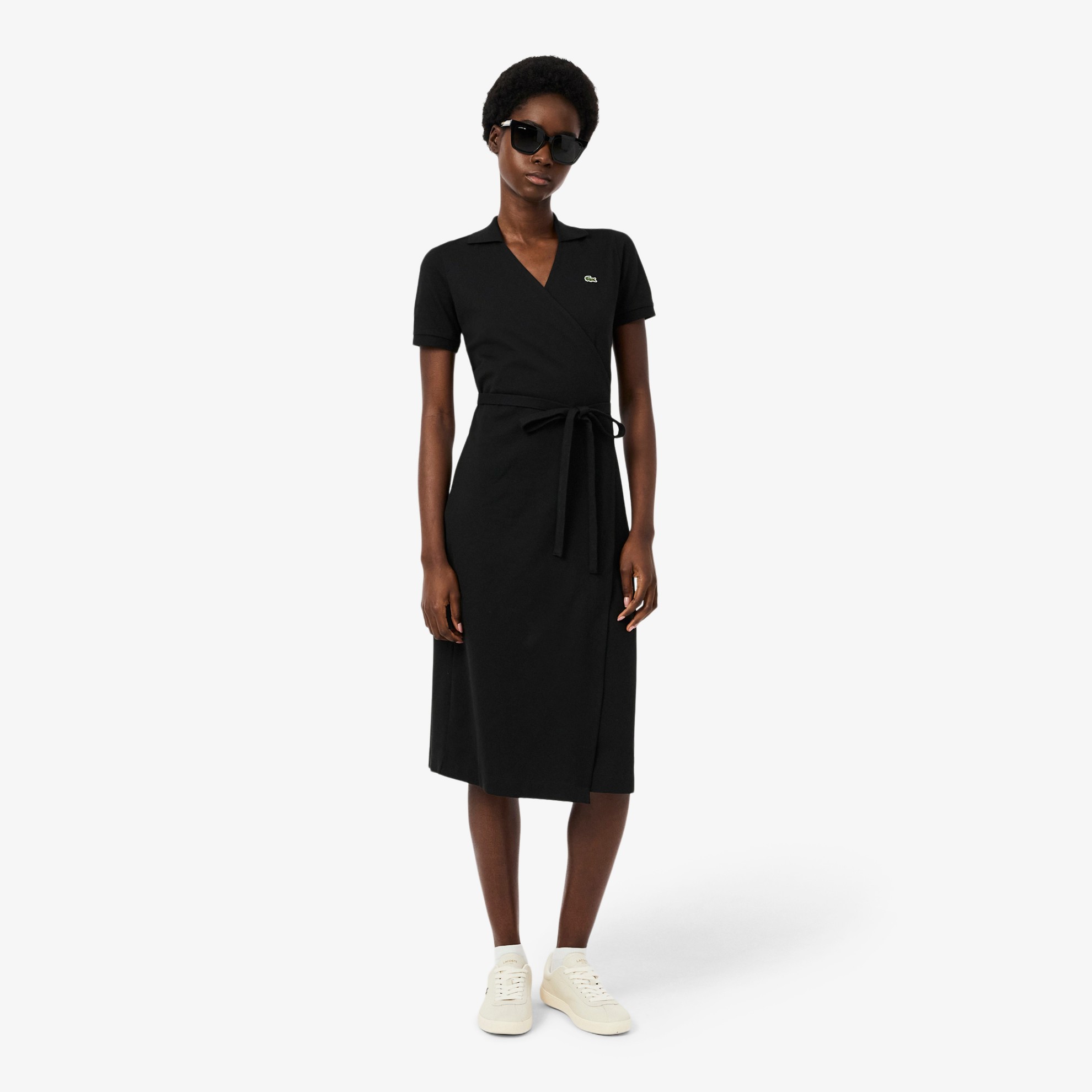 Εικόνα της Γυναικείο Stretch Mini Piqué Polo Wrap Φόρεμα 