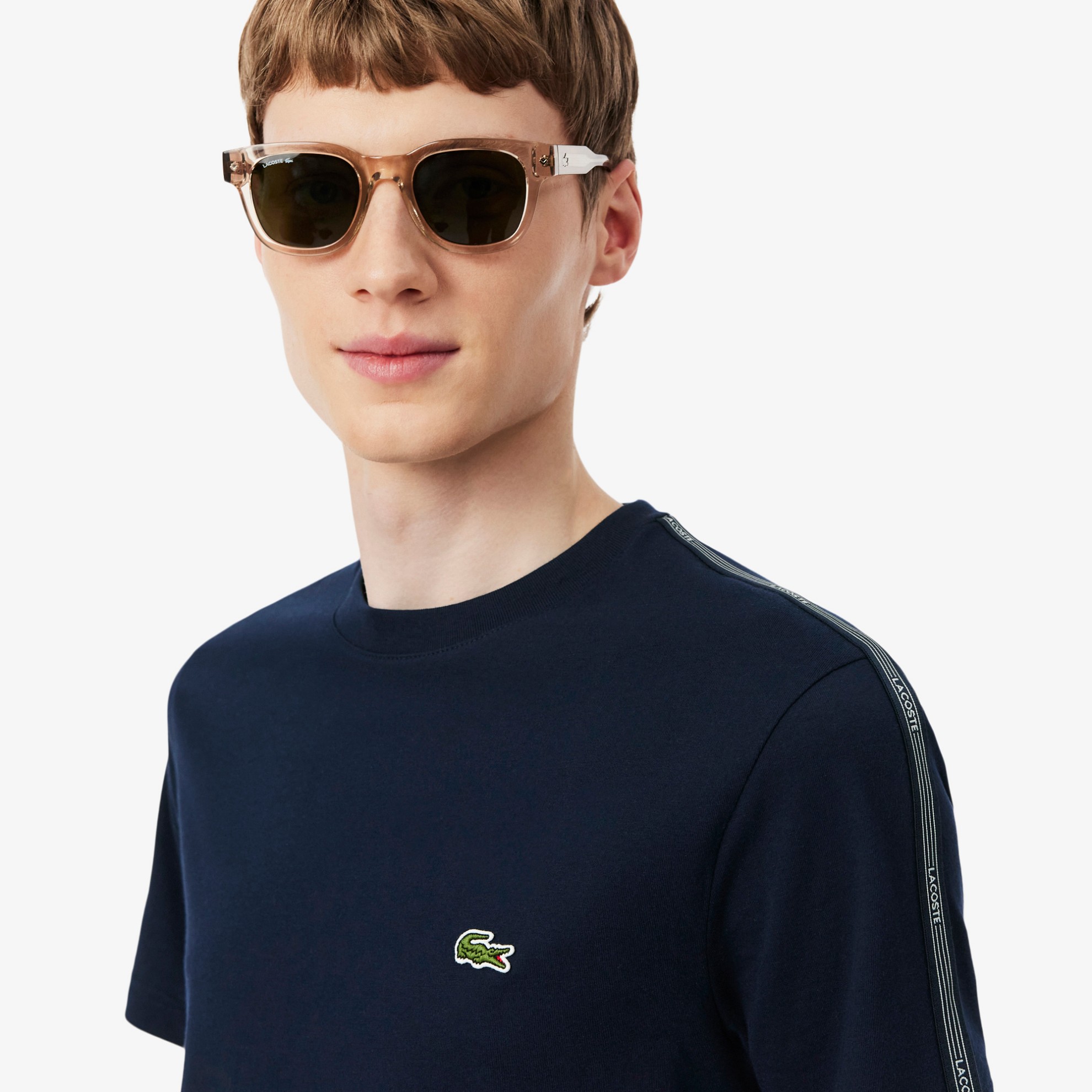 Εικόνα της Ανδρικό Branded Stripe Band T-Shirt