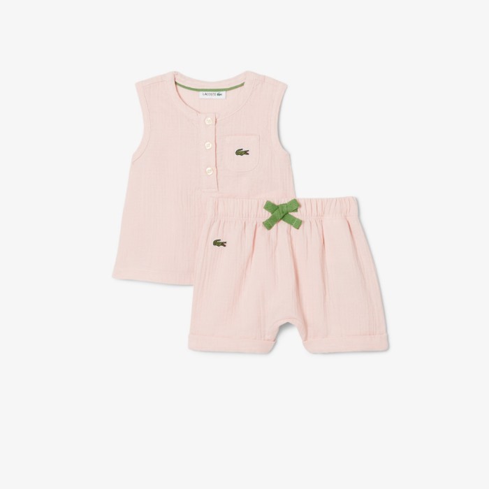 Εικόνα της Βρεφικό Sleeveless Cotton Σετ 