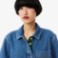 Εικόνα της Γυναικεία Oversized Lightweight Denim Polo Μπλούζα