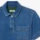 Εικόνα της Γυναικεία Oversized Lightweight Denim Polo Μπλούζα