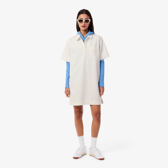 Εικόνα της Oversized Denim Polo Φόρεμα