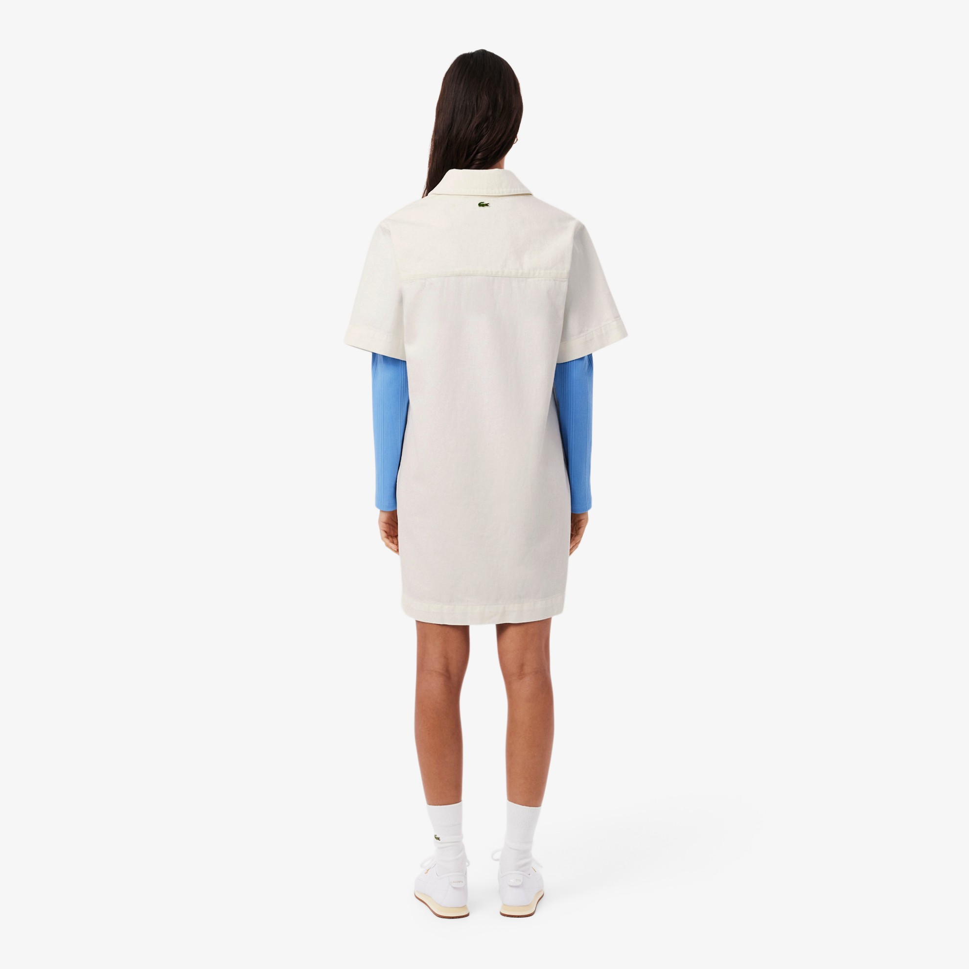 Εικόνα της Oversized Denim Polo Φόρεμα