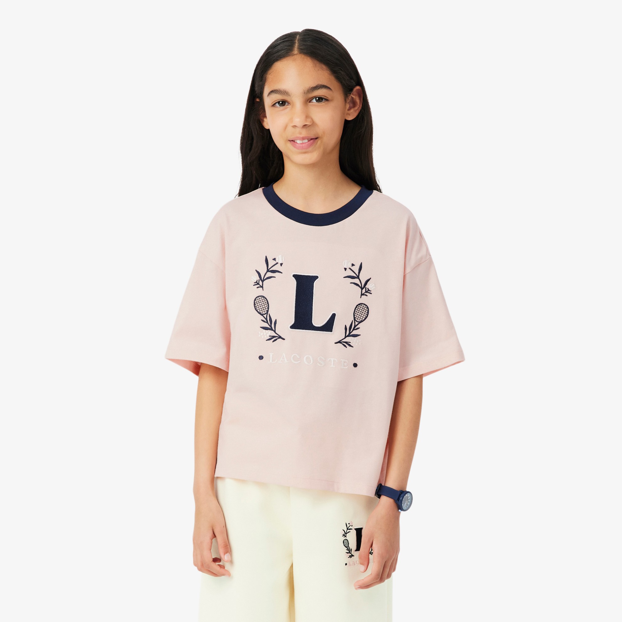 Εικόνα της Παιδικό Contrast Badge Cotton T-shirt