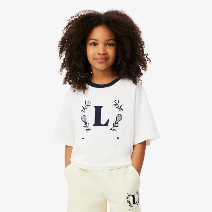 Εικόνα της Παιδικό Contrast Badge Cotton T-shirt