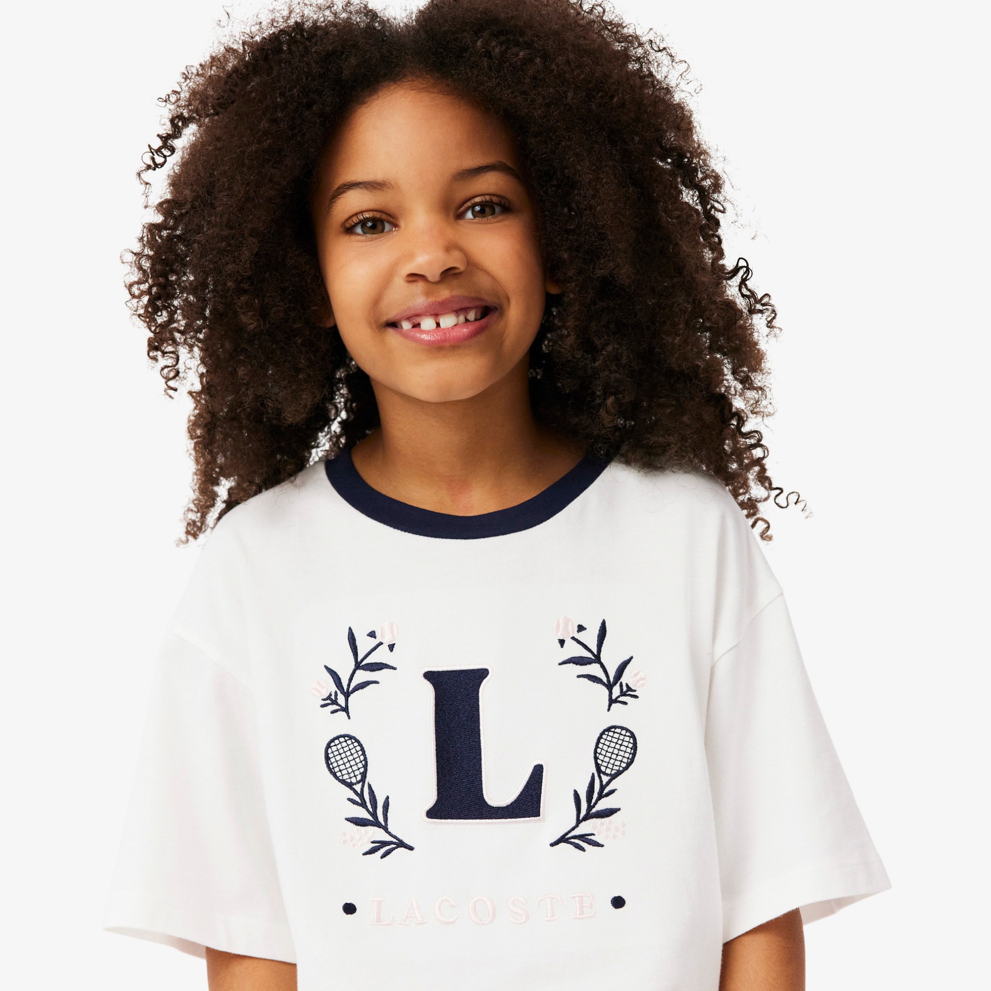Εικόνα της Παιδικό Contrast Badge Cotton T-shirt