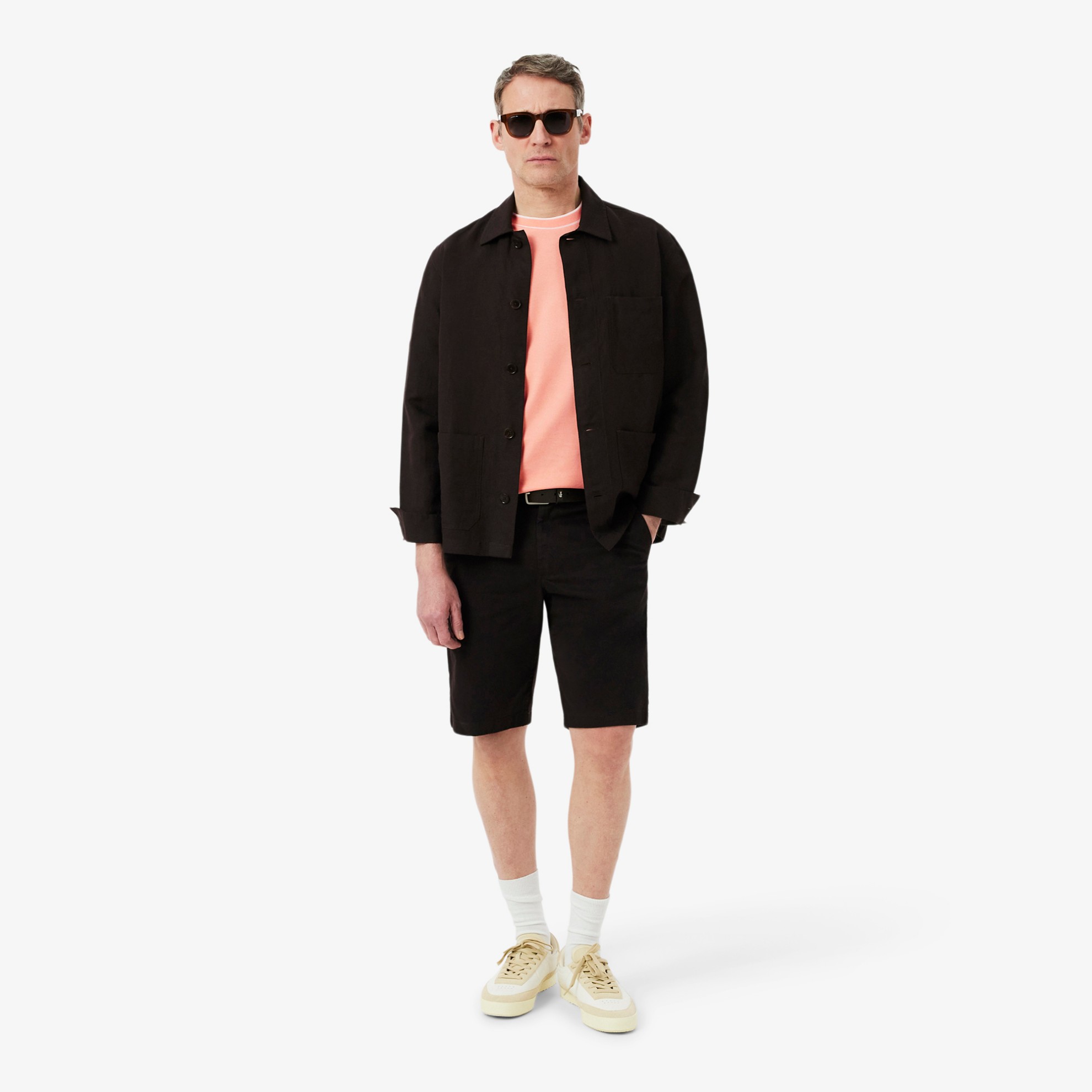 Εικόνα της Ανδρικό Stretch Piqué Stripe Collar T-Shirt
