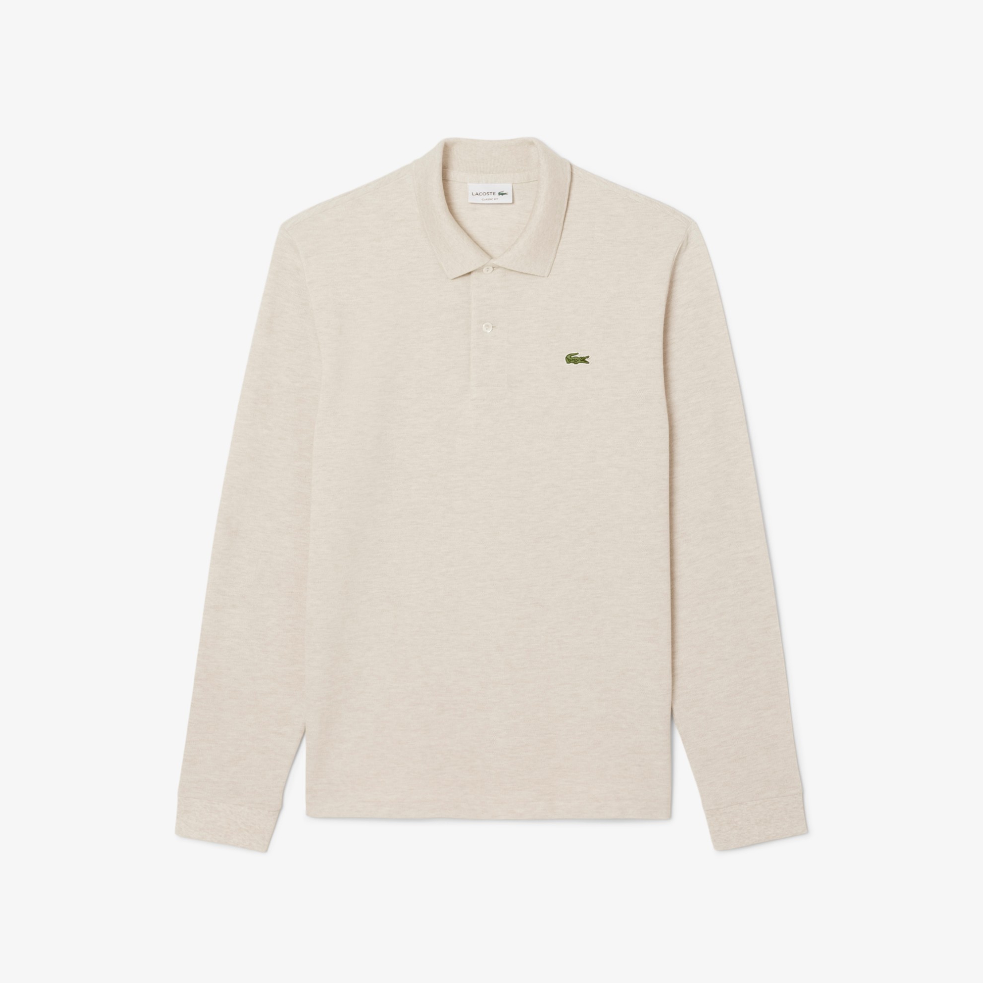 Εικόνα της Original L.12.12 Heathered Cotton Μακρυμάνικη Polo Μπλούζα