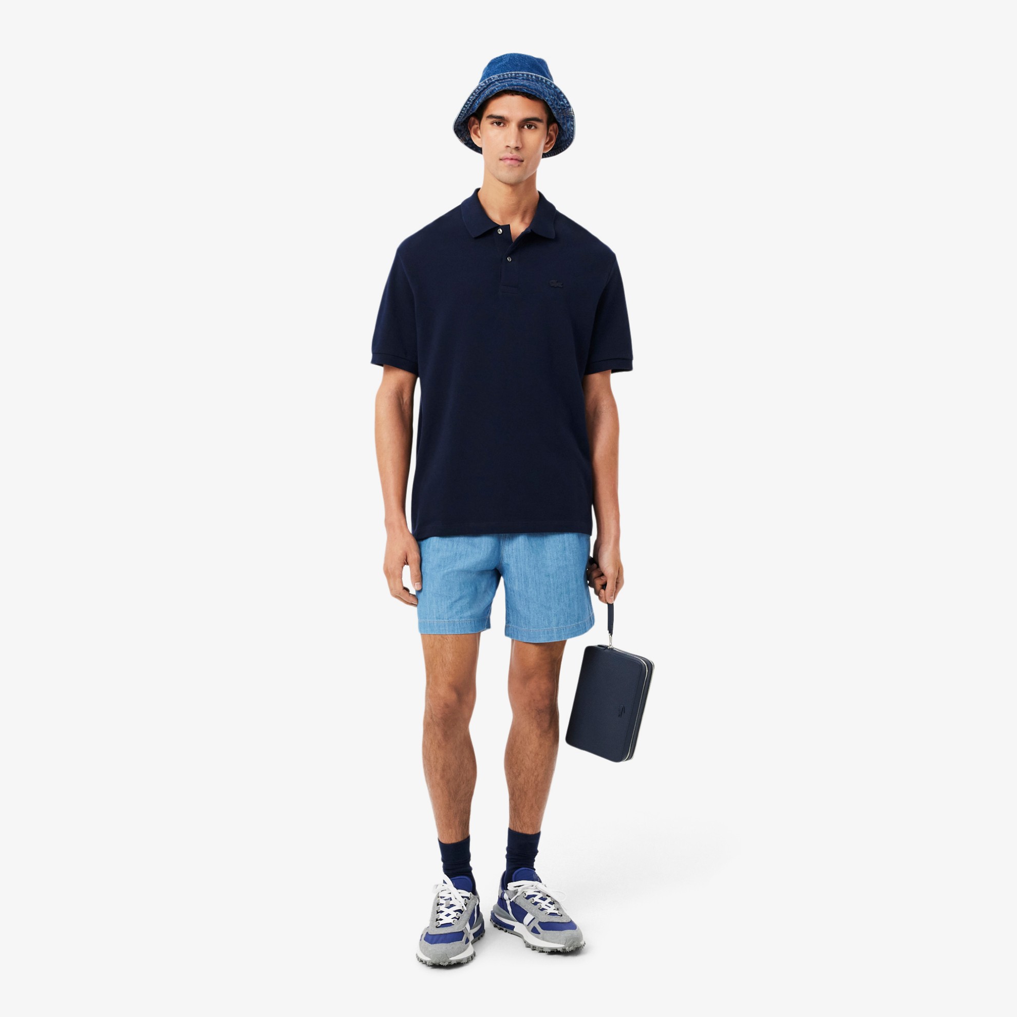 Εικόνα της Ανδρική Heavy Piqué Polo Μπλούζα Loose Fit 