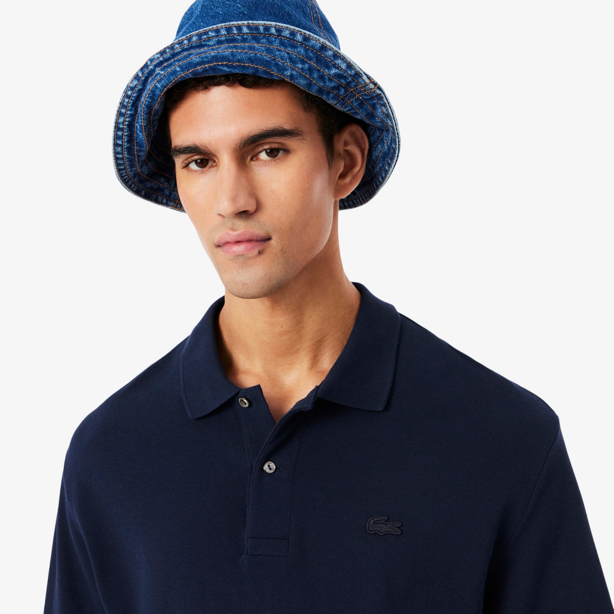 Εικόνα της Ανδρική Heavy Piqué Polo Μπλούζα Loose Fit 