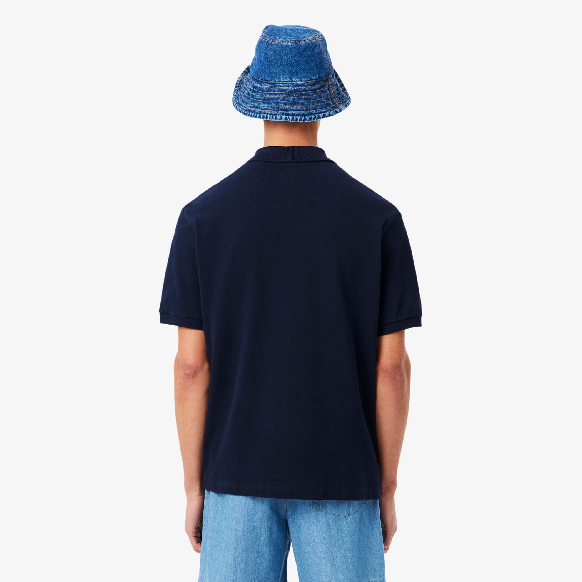 Εικόνα της Ανδρική Heavy Piqué Polo Μπλούζα Loose Fit 