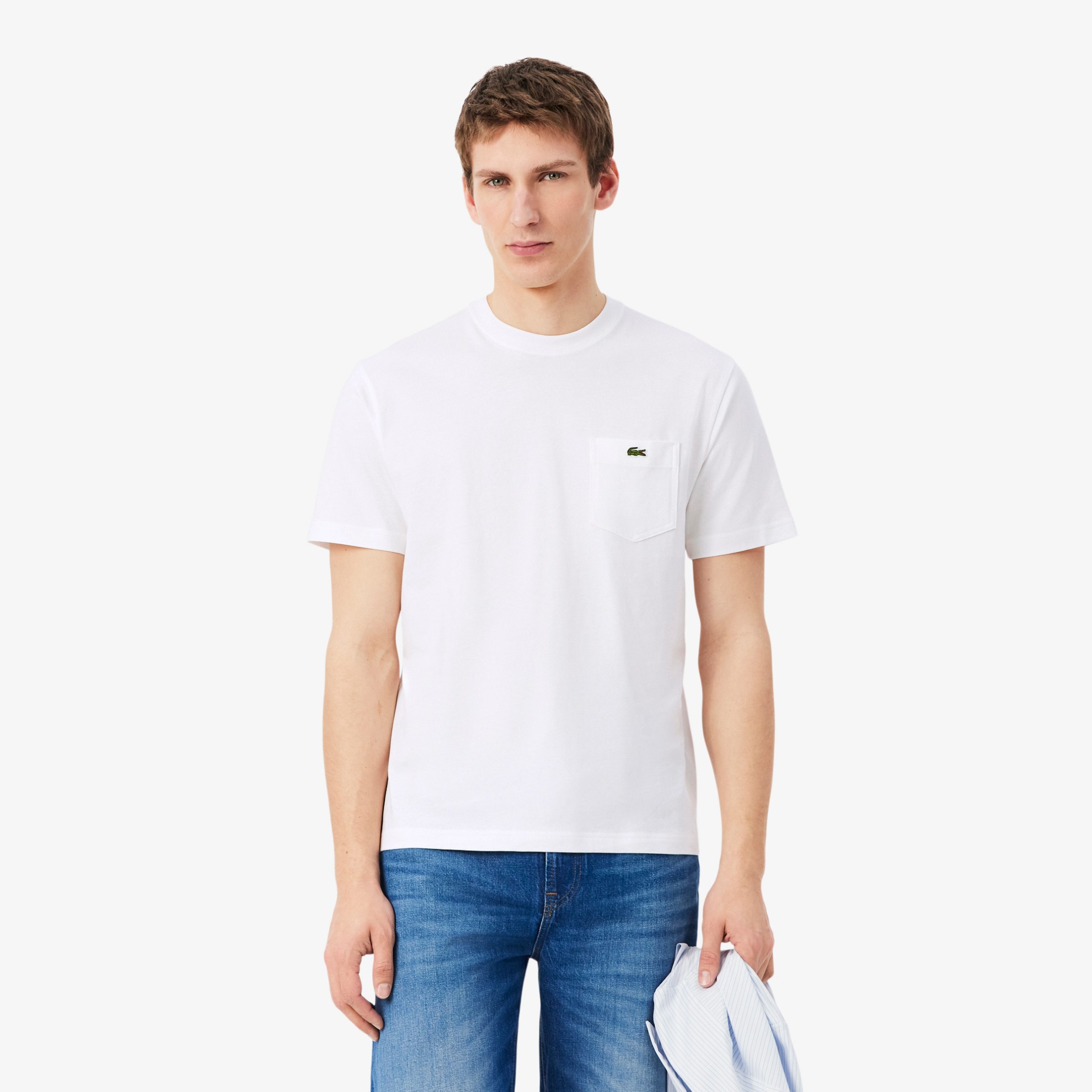 Εικόνα της Ανδρικό Βαμβακερό T-shirt με Τσέπη