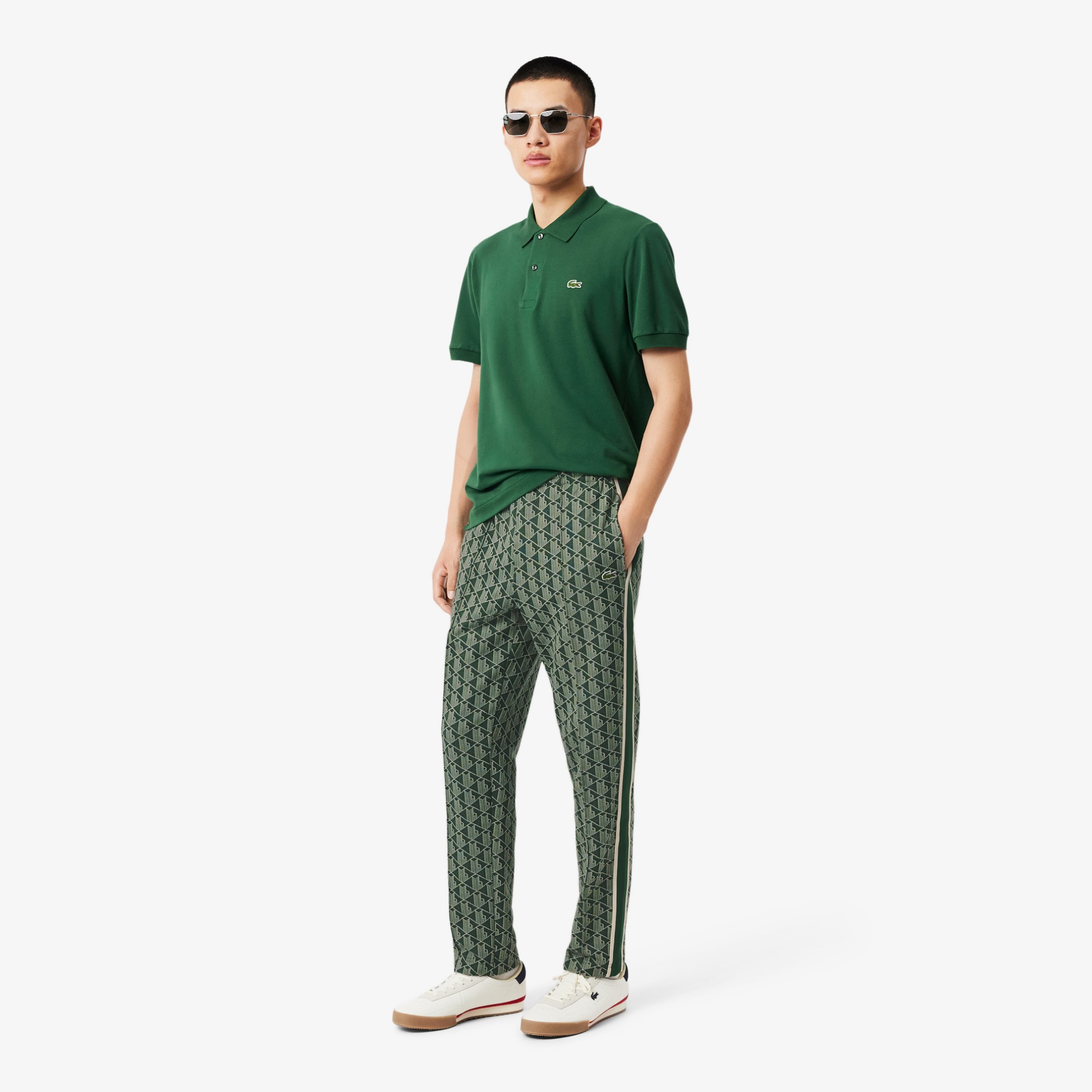 Εικόνα της Ανδρικό Paris Monogram Jacquard Track Παντελόνι