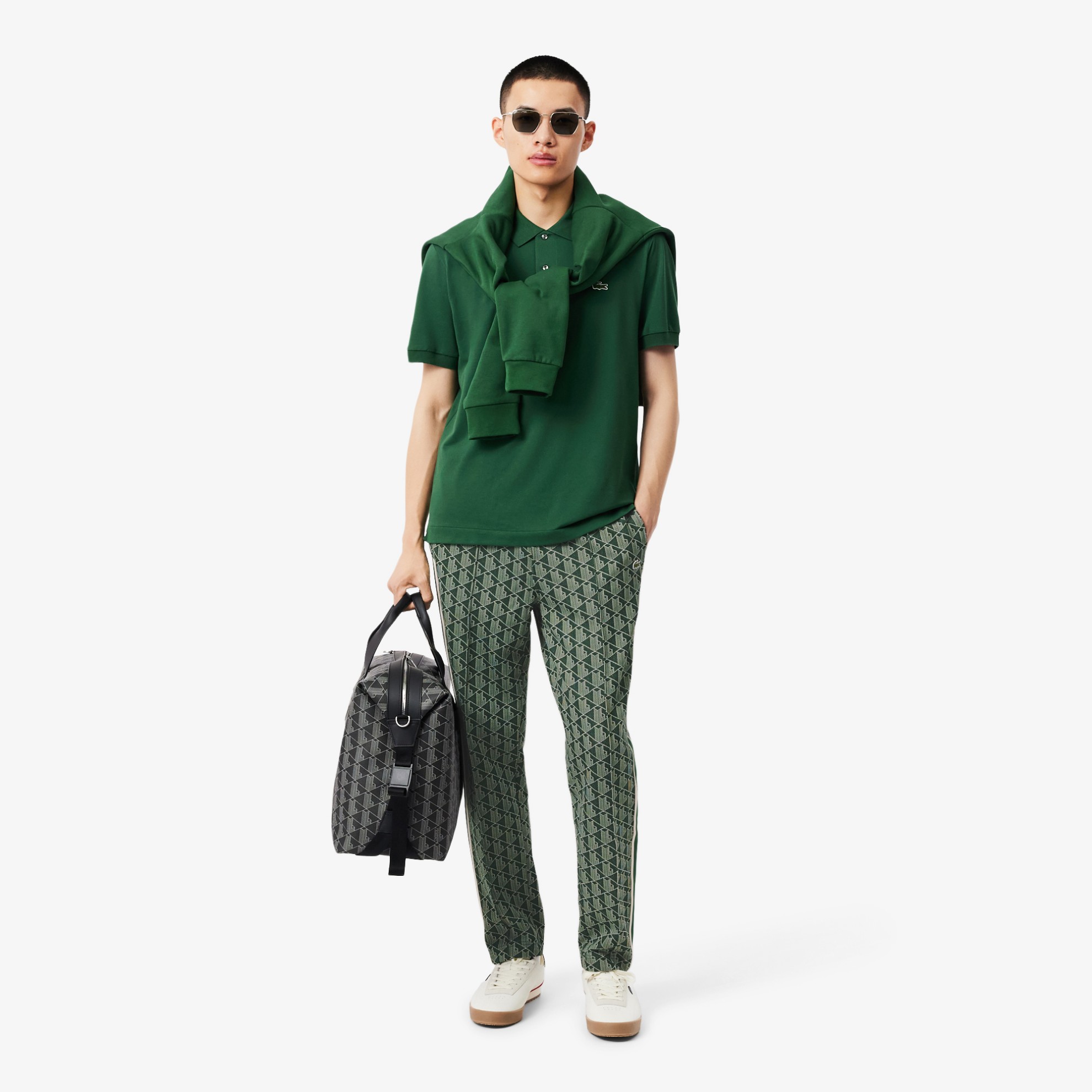 Εικόνα της Ανδρικό Paris Monogram Jacquard Track Παντελόνι