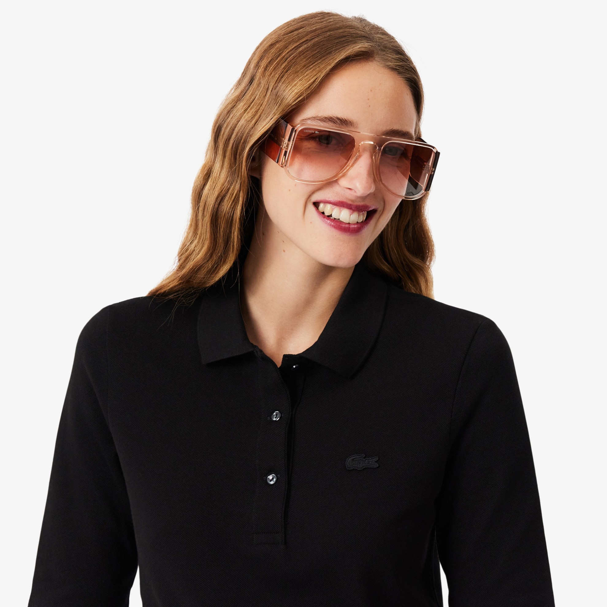 Εικόνα της Γυναικεία Supple Cotton Polo Μπλούζα Slim Fit 