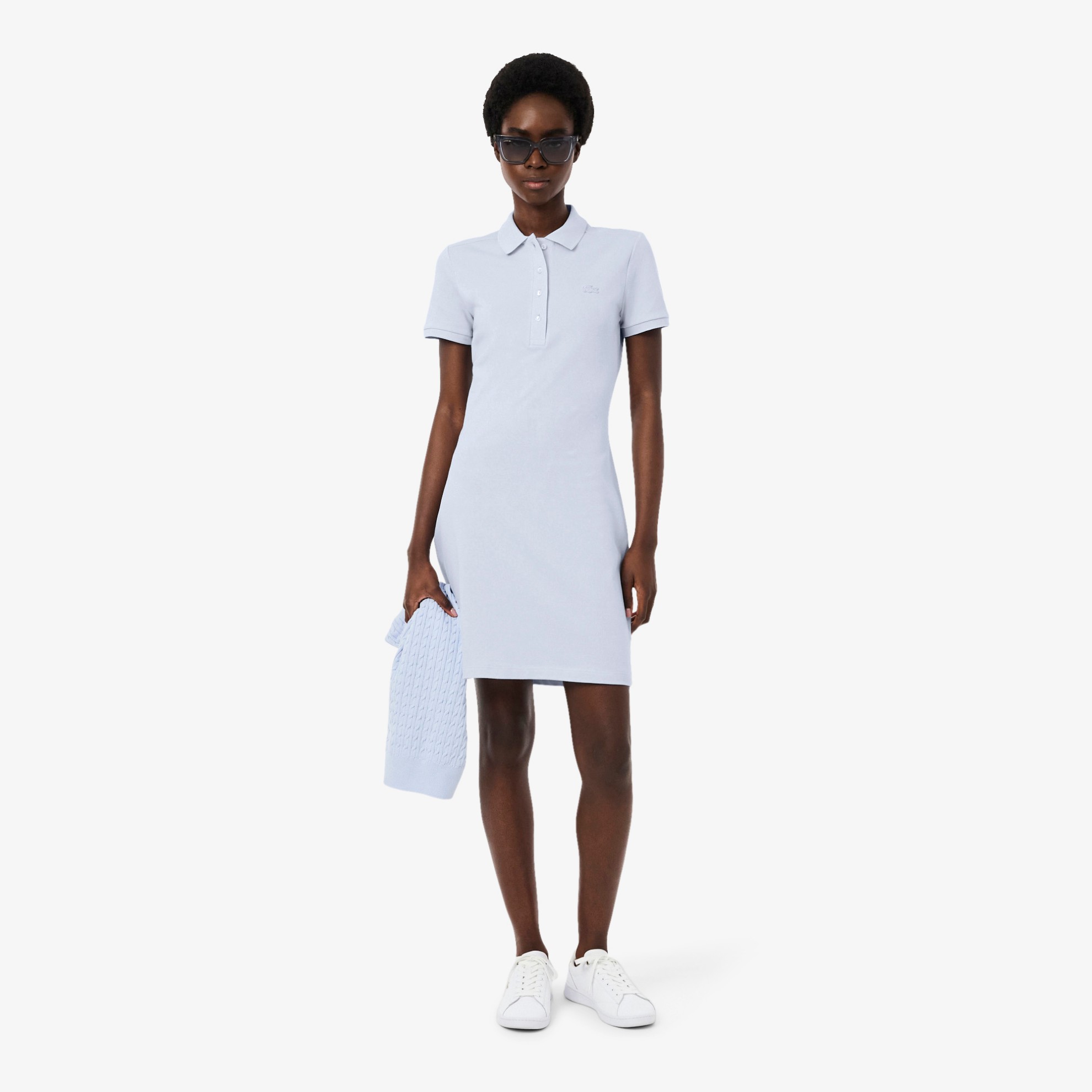 Εικόνα της Γυναικείο Stretch Cotton Piqué Polo Φόρεμα