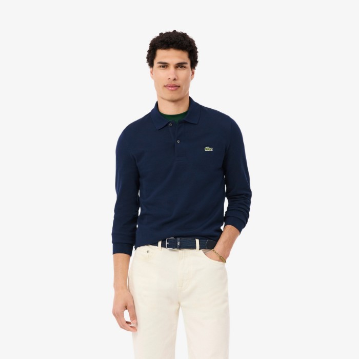 Εικόνα της Ανδρική Original L.12.12 Μακρυμάνικη Polo Μπλούζα Slim Fit 