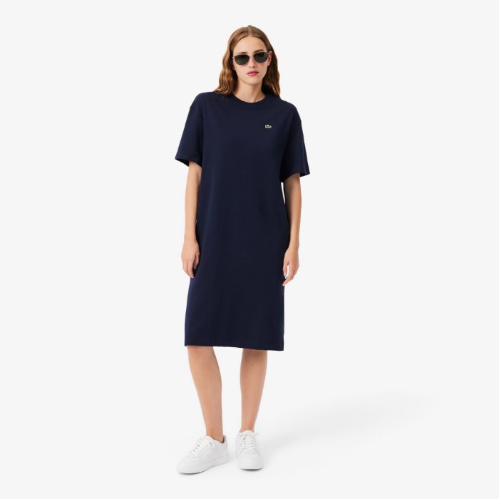 Εικόνα της Oversized Cotton T-Shirt Φόρεμα 