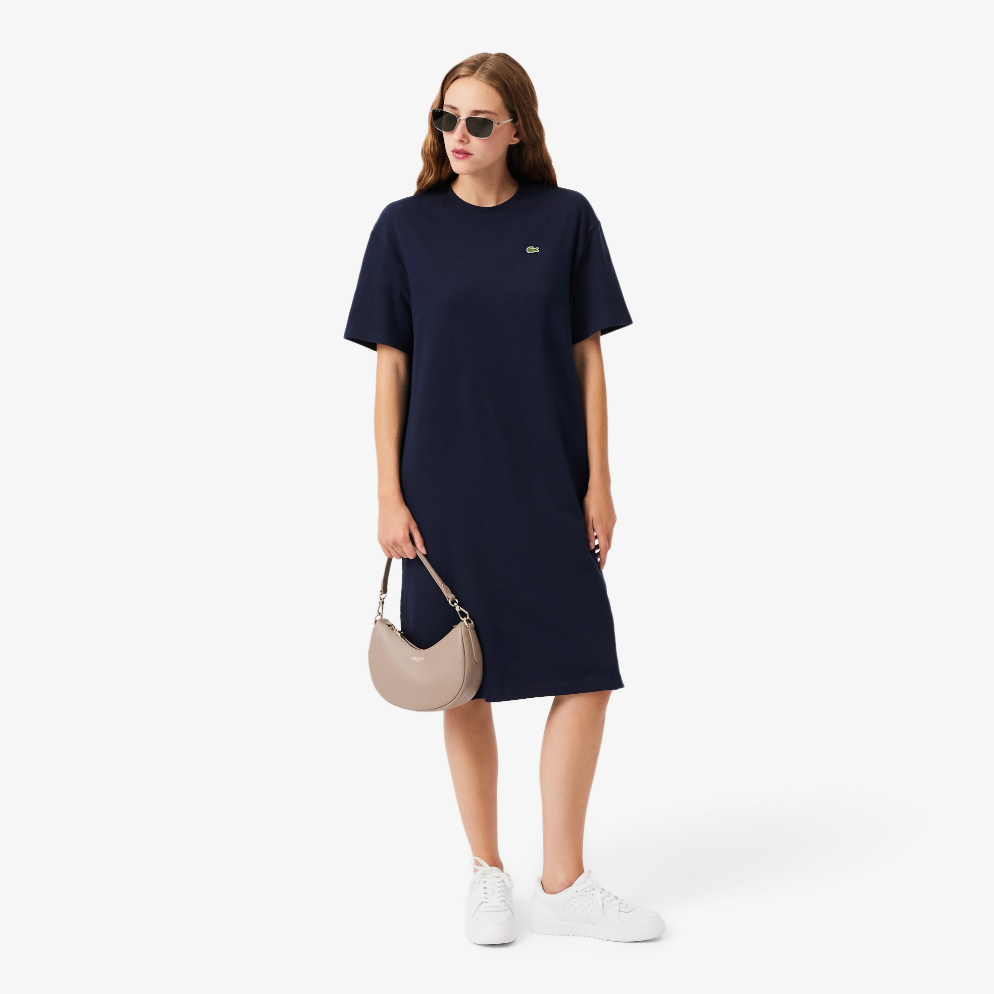 Εικόνα της Oversized Cotton T-Shirt Φόρεμα 