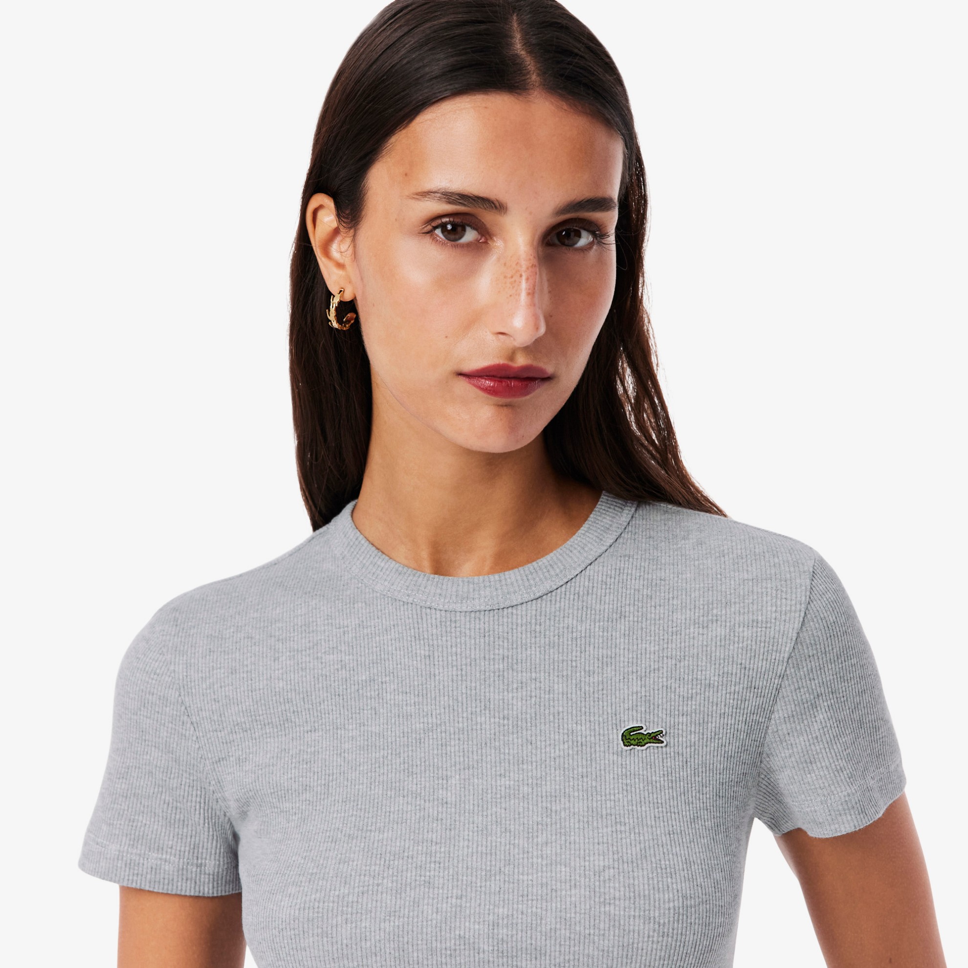 Εικόνα της Γυναικείο T-shirt Slim Fit από Οργανικό Βαμβάκι